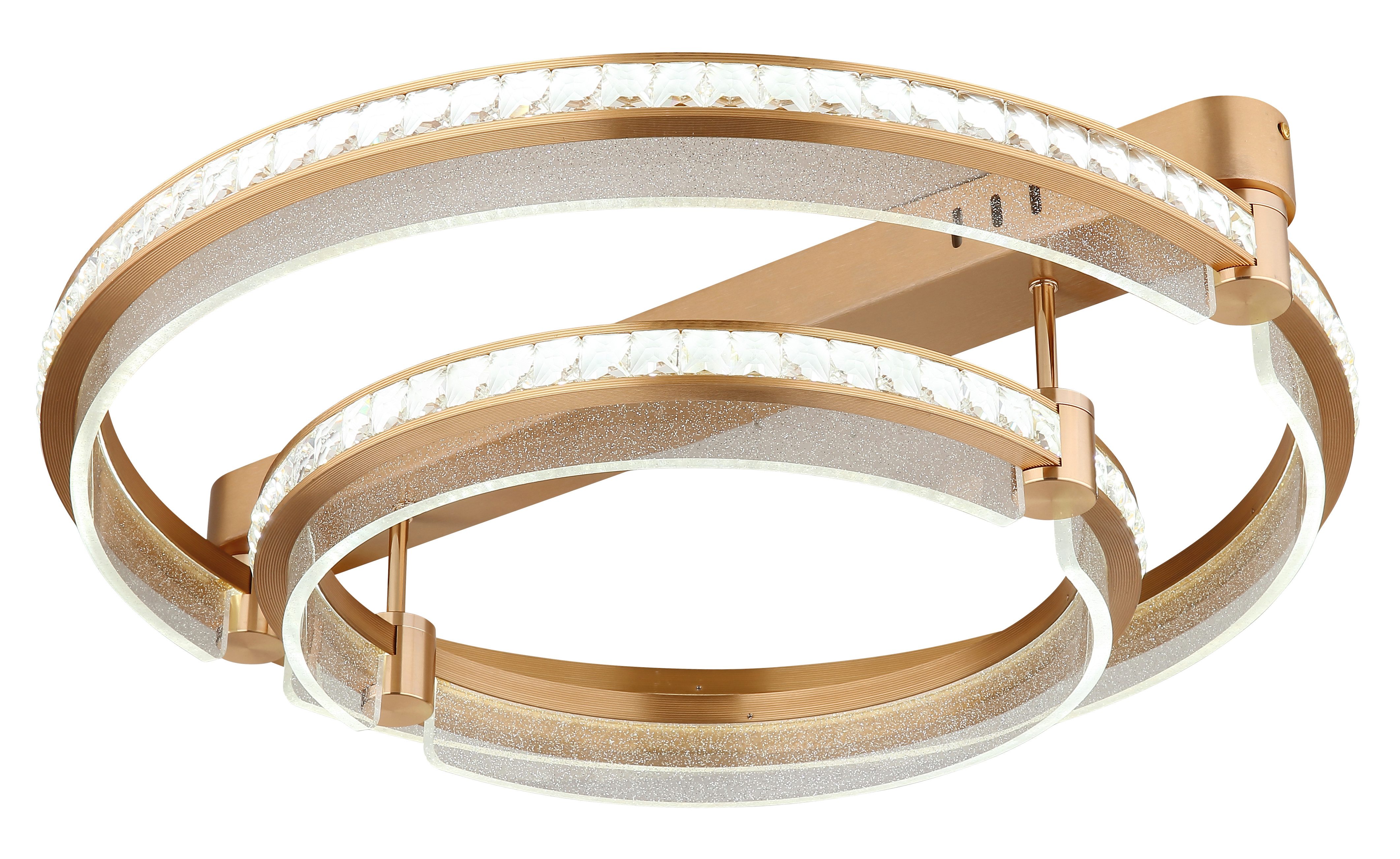 GLOBO LIGHTING LED Deckenleuchte BLONDIE, Dimmfunktion, Memoryfunktion, Nachtlichtfunktion, mehrere Helligkeitsstufen, LED fest integriert, Deckenlampe/rund/Wohnzimmer/Schlafzimmer/elegant