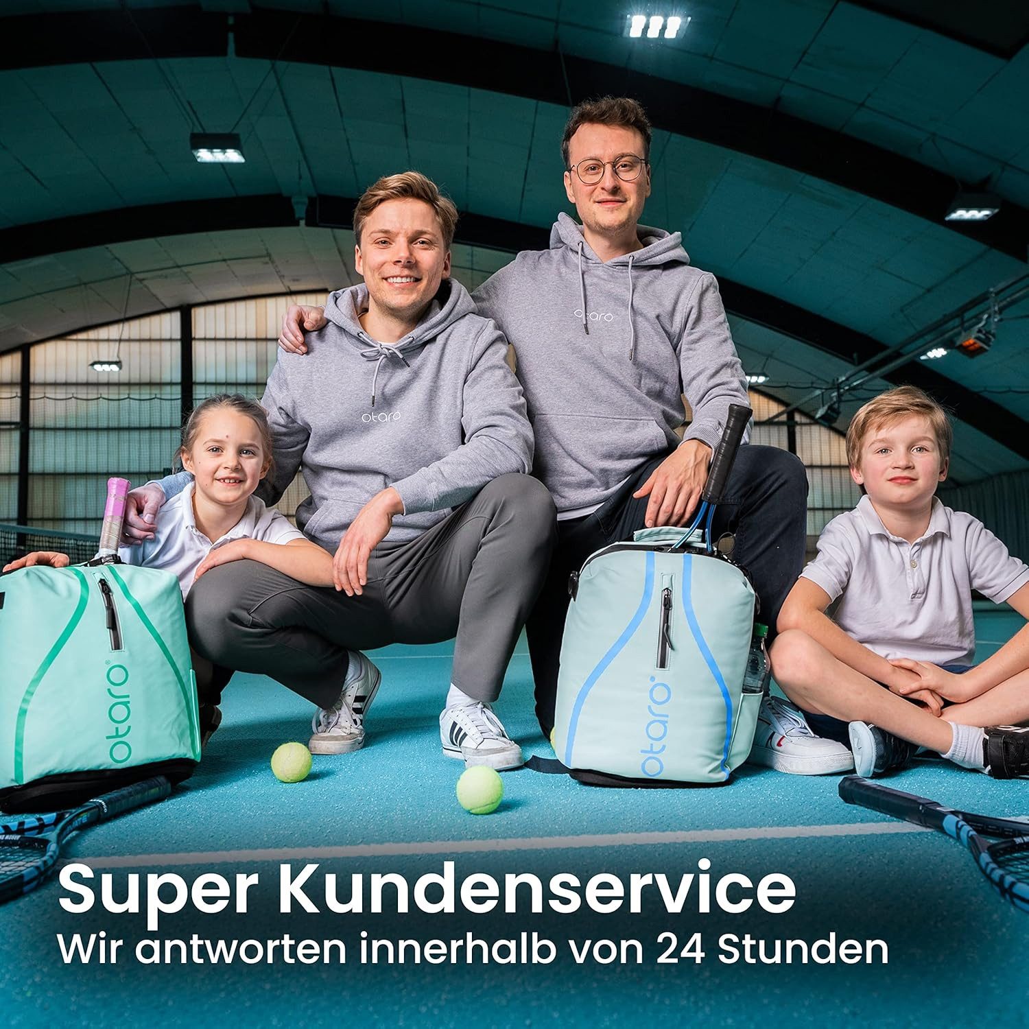 Otaro Tennisrucksack Kinder Tennisrucksack mit Schuhfach, Kids 19L