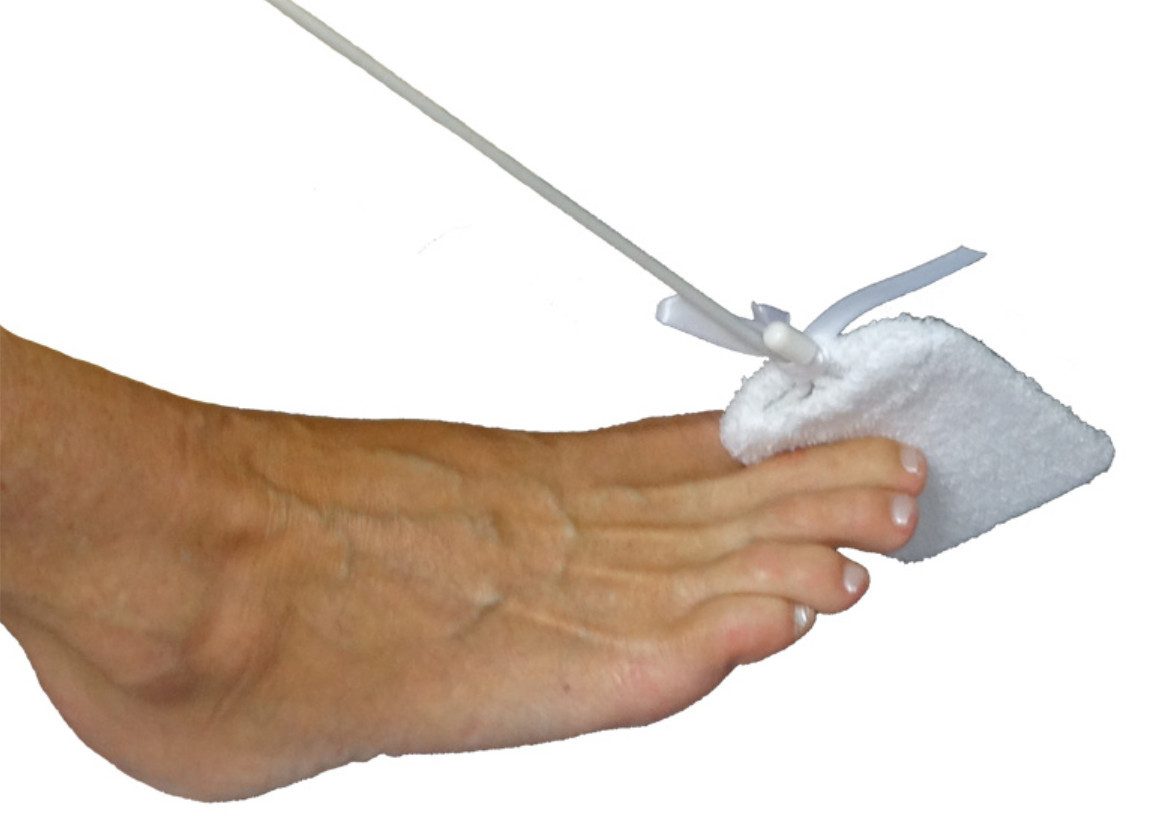 DocMed Fußbürste Fuß- und Zehenwascher, 1-tlg., Rutschfeste und sichere Handhabung, Vielseitig einsetzbar