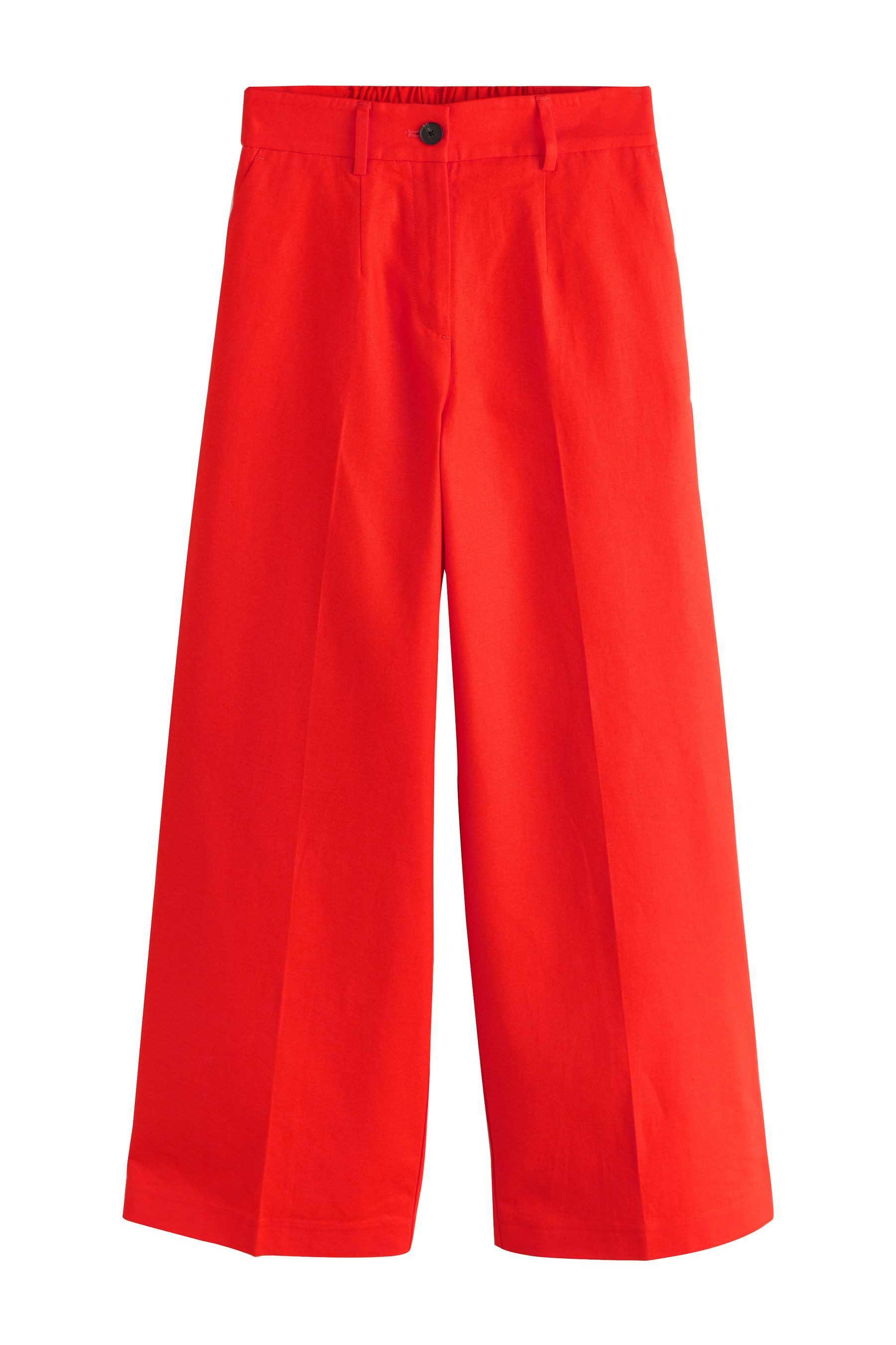 Next Palazzohose Hose mit weitem Bein und Leinen, Kurzgröße (1-tlg) günstig online kaufen