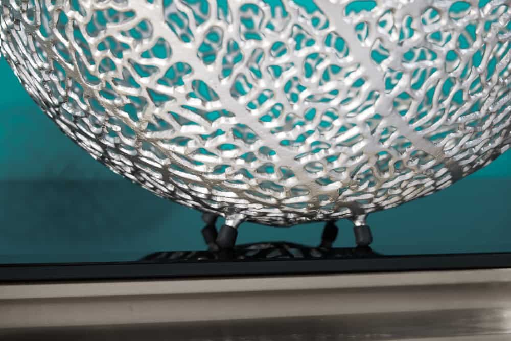 Sitheim-Europe Dekoschale Filigrane Design Schale ABSTRACT LEAF 45cm Handarbeit (1 St)