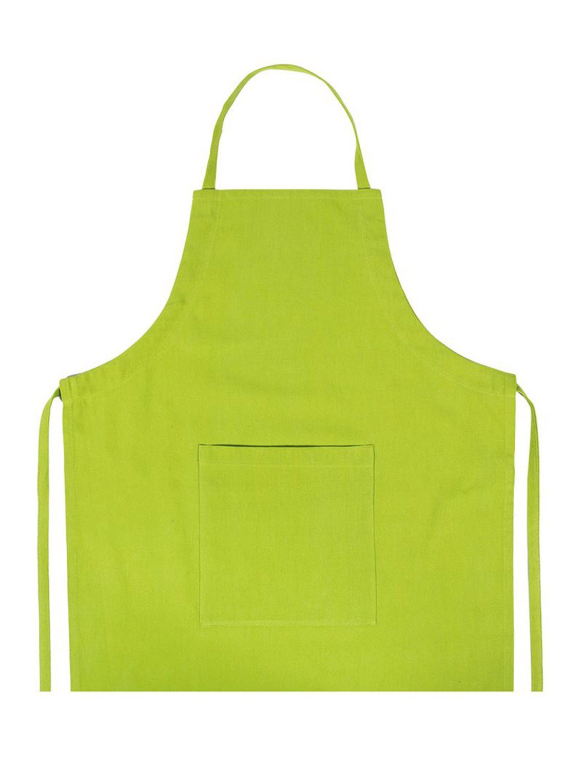 Lasa Home Kochschürze Pure, (Set, 1-tlg., Set), Nackenband und aufgesetzte Tasche ca.60 x 90 cm Baumwolle