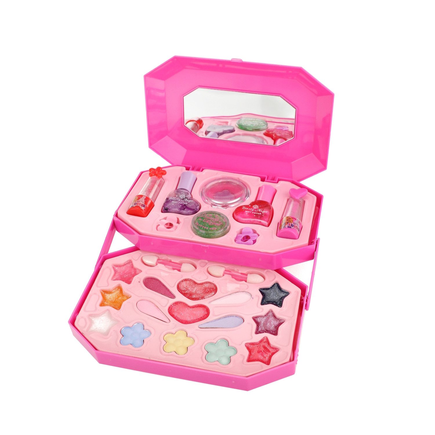 Toi-Toys Spiel, Spielzeug Schminkkoffer für Mädchen mit Lippenstift Nagellack und