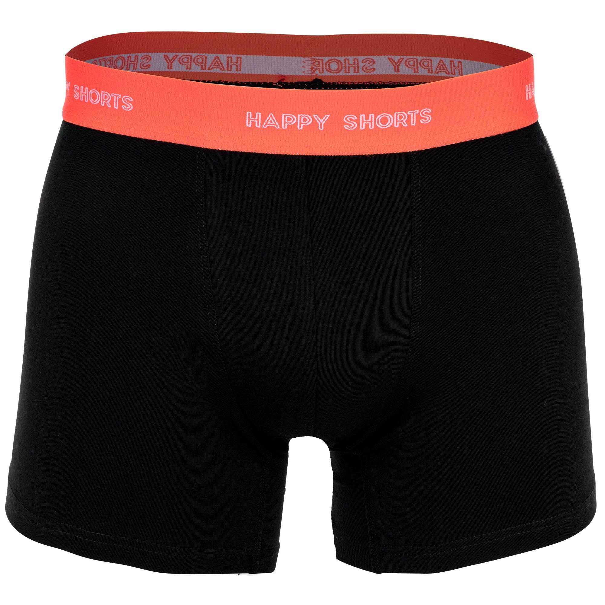 Colour HAPPY SHORTS - Boxershorts, Retro Neon Boxer Jersey 3er Pack Herren Splashes
