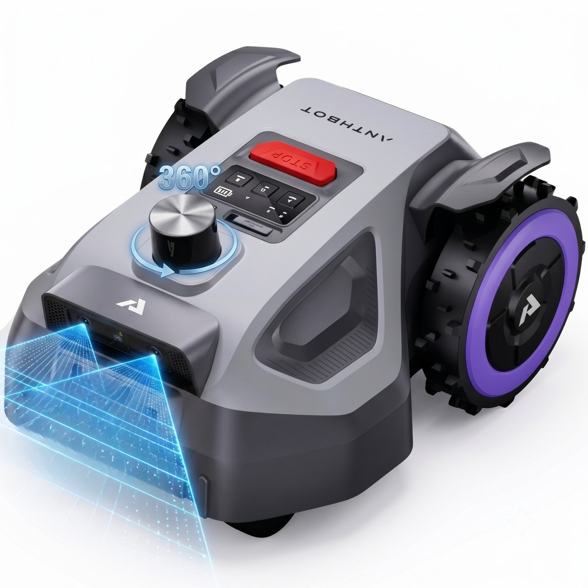 ANTHBOT Rasenmähroboter M5 LiDAR Serie Ohne Begrenzungskabel mit LiDAR & HDR-Dual-Vision, bis 600 m² Rasenfläche, (mit 4G-Modul, Schnitthöhe per App)