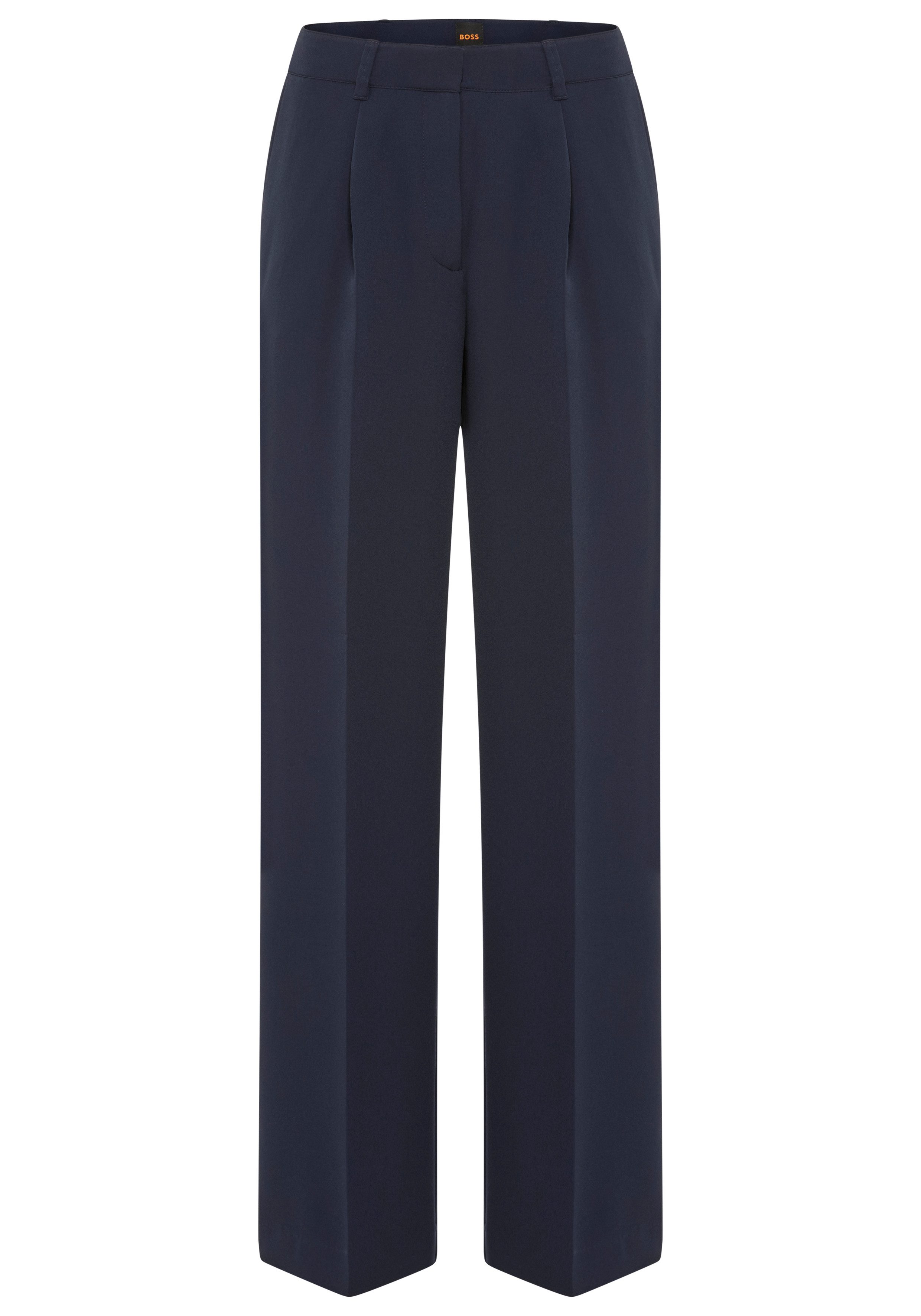 BOSS ORANGE Anzughose Tiwi Premium Damenmode Wide Leg mit Bügelfalte günstig online kaufen