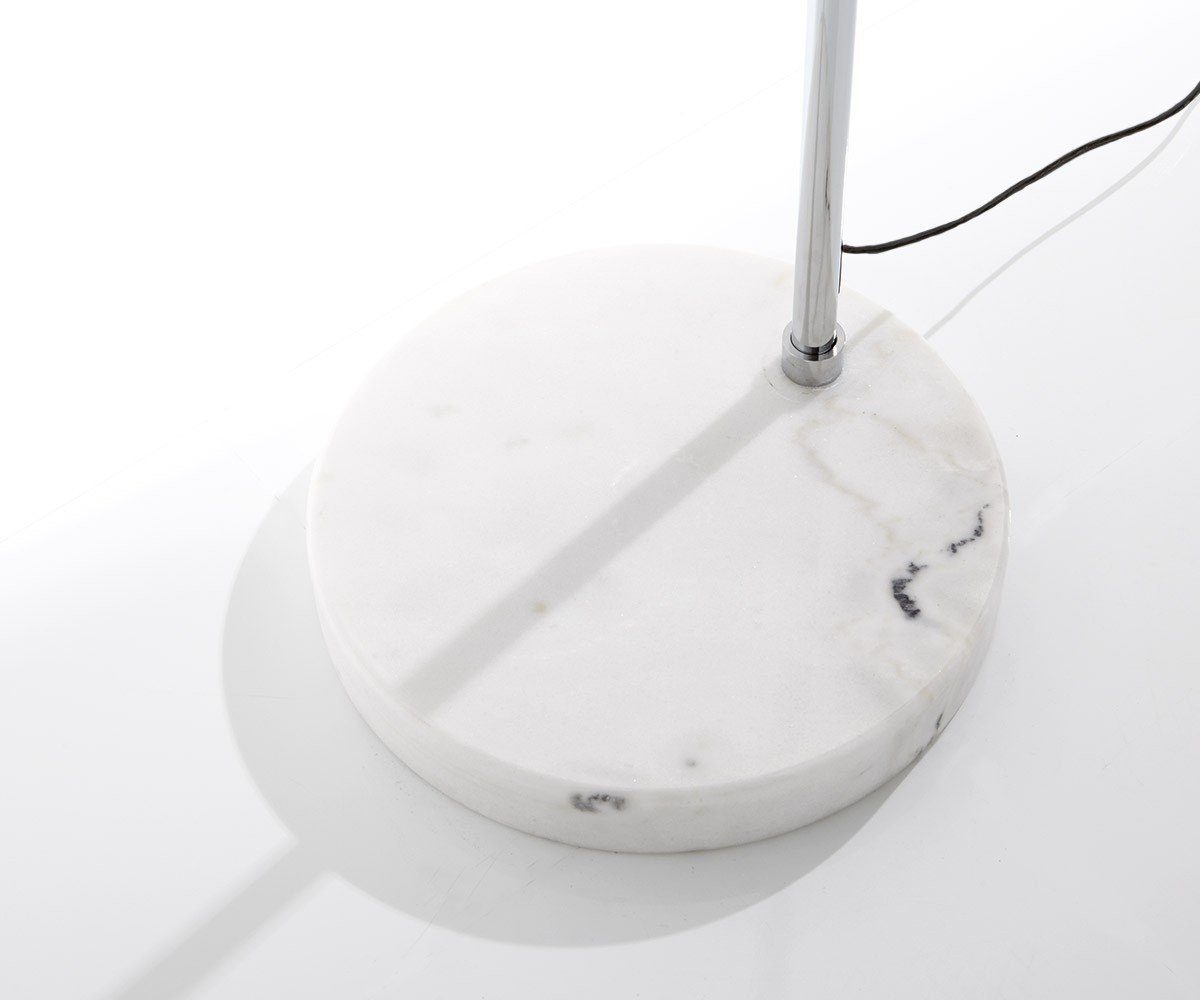 DELIFE Stehlampe Big-Deal, verstellbar Bogenleuchte Weiß Lounge Marmor Eco Weiss