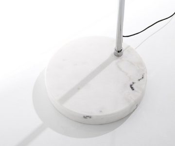 DELIFE Stehlampe Big-Deal, Eco Lounge Weiss Marmor verstellbar Bogenleuchte