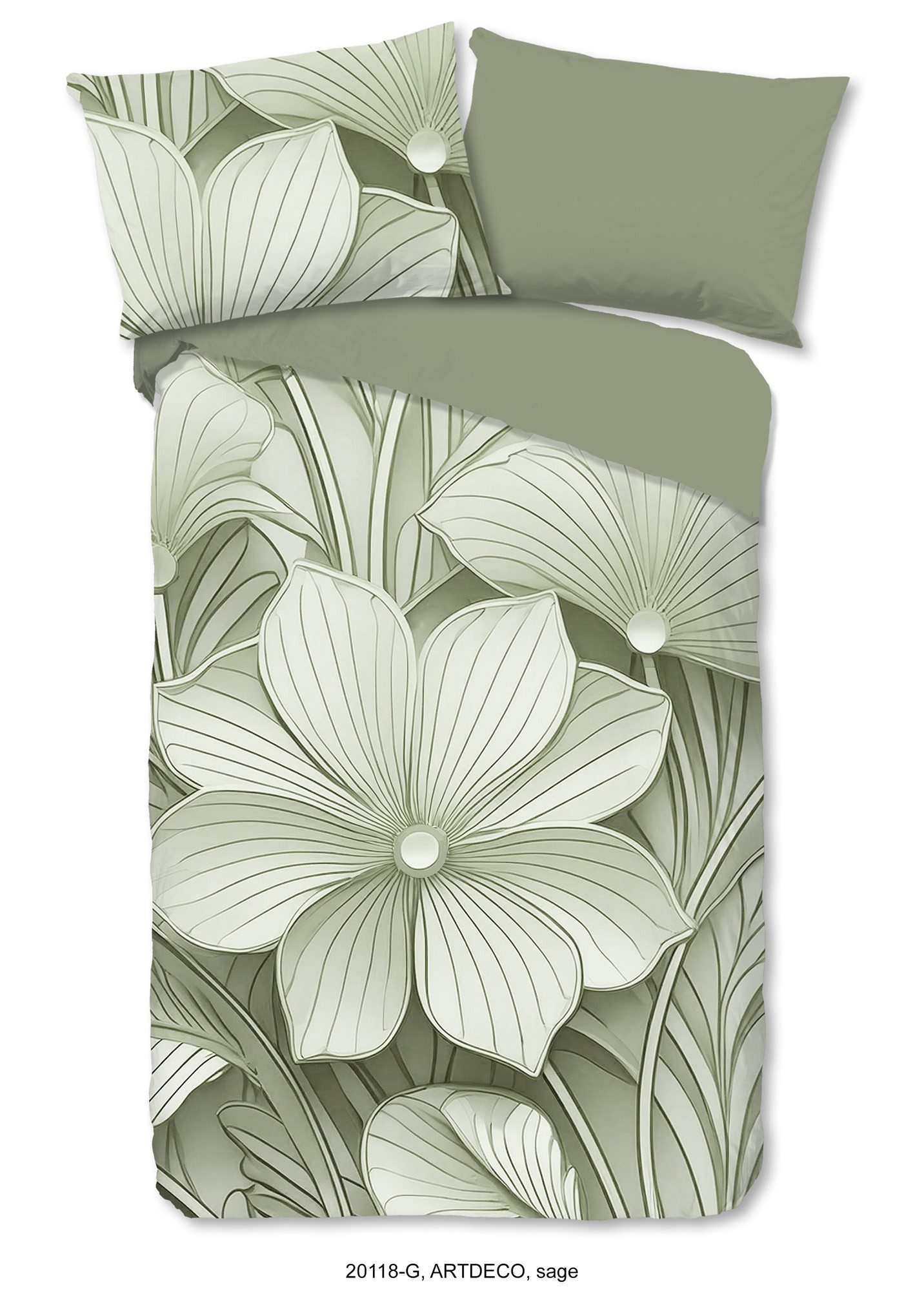 good morning Bettwäsche ARTDECO Bettwäsche-Set Bettbezug & Kissenbezüge, Baumwolle, 2 teilig