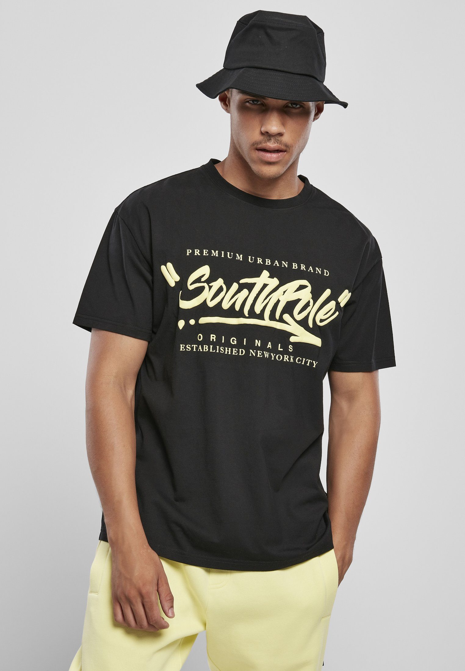 Southpole T-Shirt Herren Southpole Short Sleeve Tee (1-tlg) black