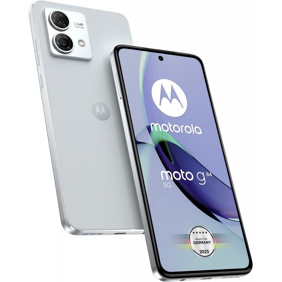 Motorola XT2347-2 Moto G84 5G 256 GB / 8 GB - Smartphone - marshmallow blue  Smartphone (6,55 Zoll, 256 GB Speicherplatz), Fingerabdrucksensor - 5000  mAh Akku