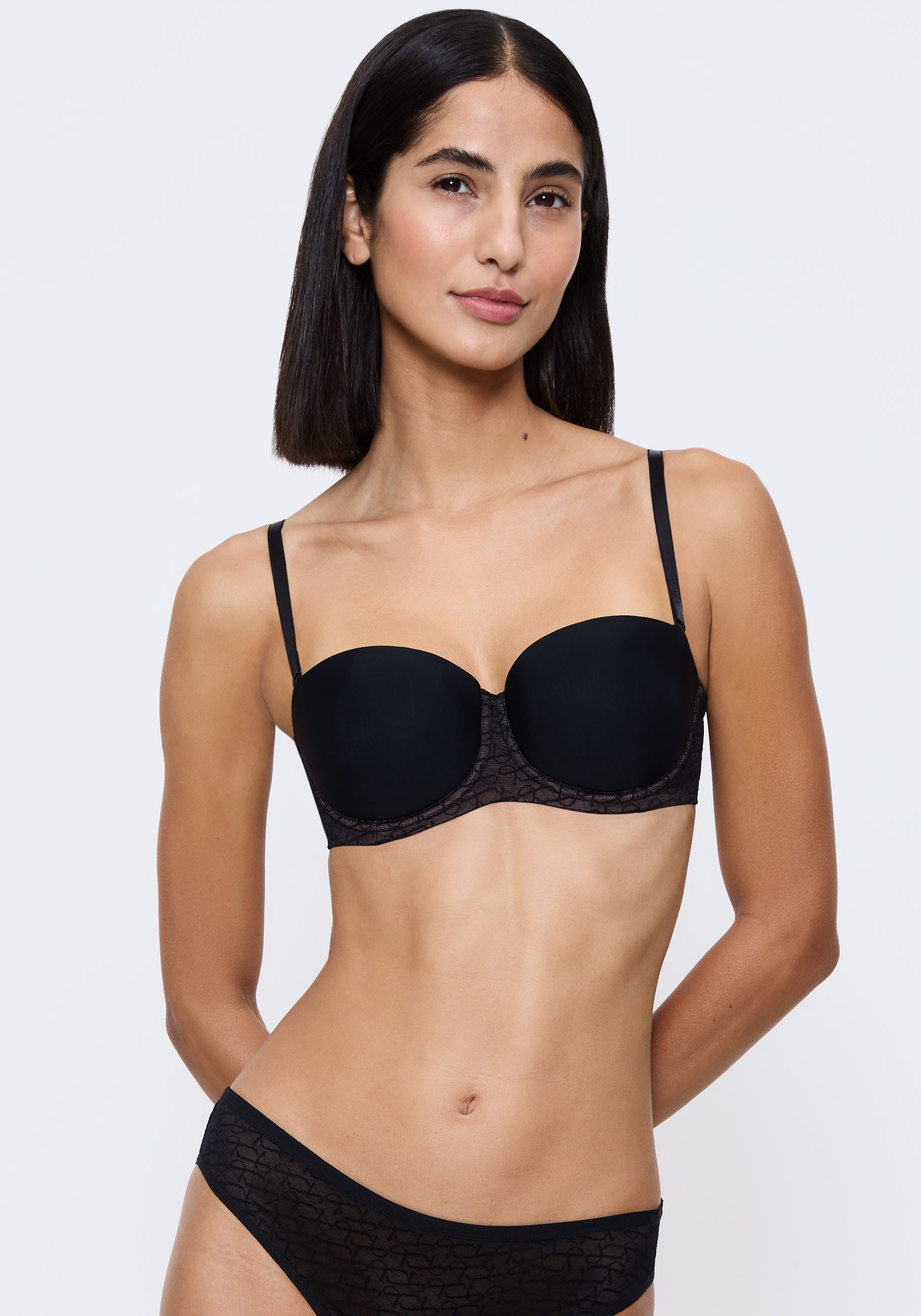Triumph Bügel-BH Signature Sheer Monogramm-Tüll, abnehmbare Träger, nahtlose Cups