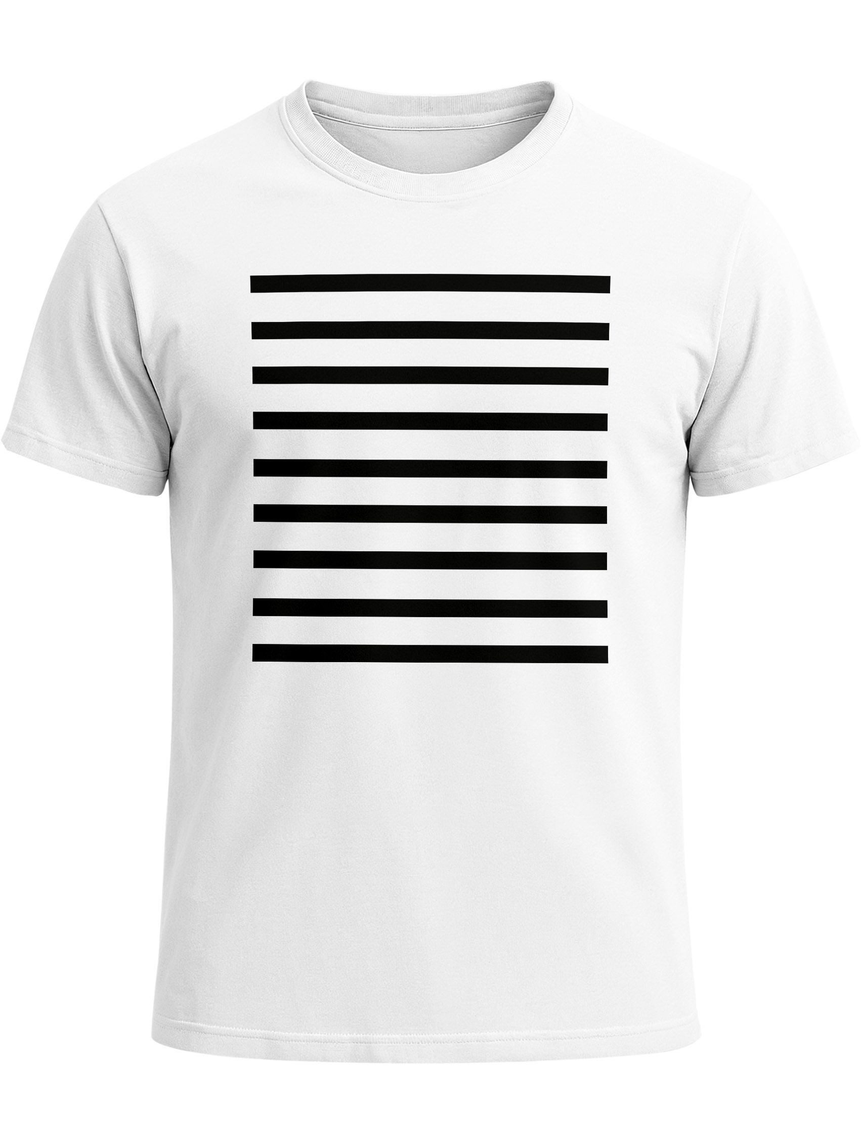 Print-Shirt Herren T-Shirt Fasching Karneval - Häftling Gitterstäbe -