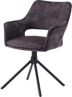 byLIVING Esszimmerstuhl Eleonore 2er-Set (Set, 2 St), drehbarer Stuhl mit gemütlicher Polsterung in verschiedenen Stoffen