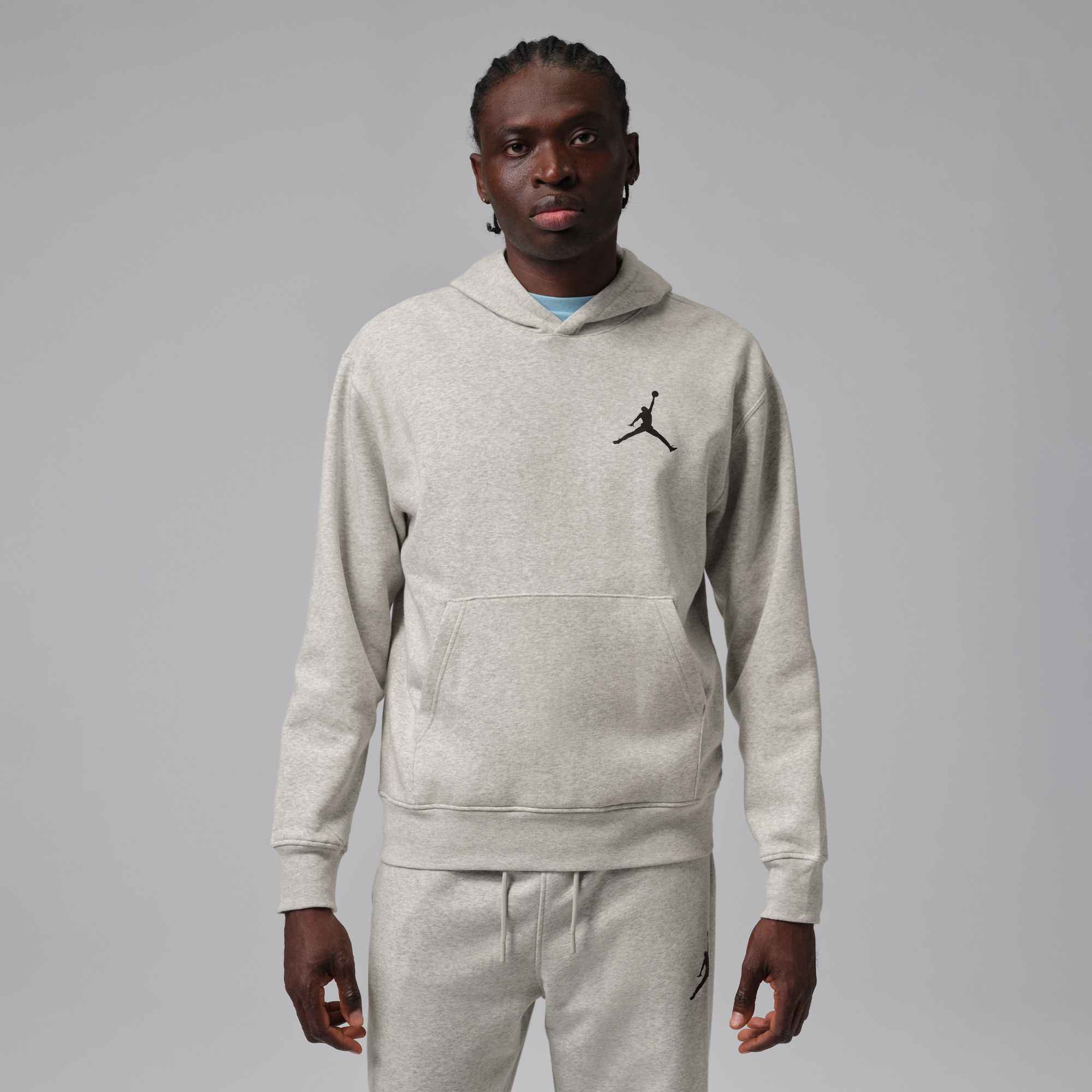 Jordan Kapuzensweatshirt M J JUMPMAN FLC PO 2 mit Rundhalsausschnitt, atmungsaktives Material, normale Schnittform