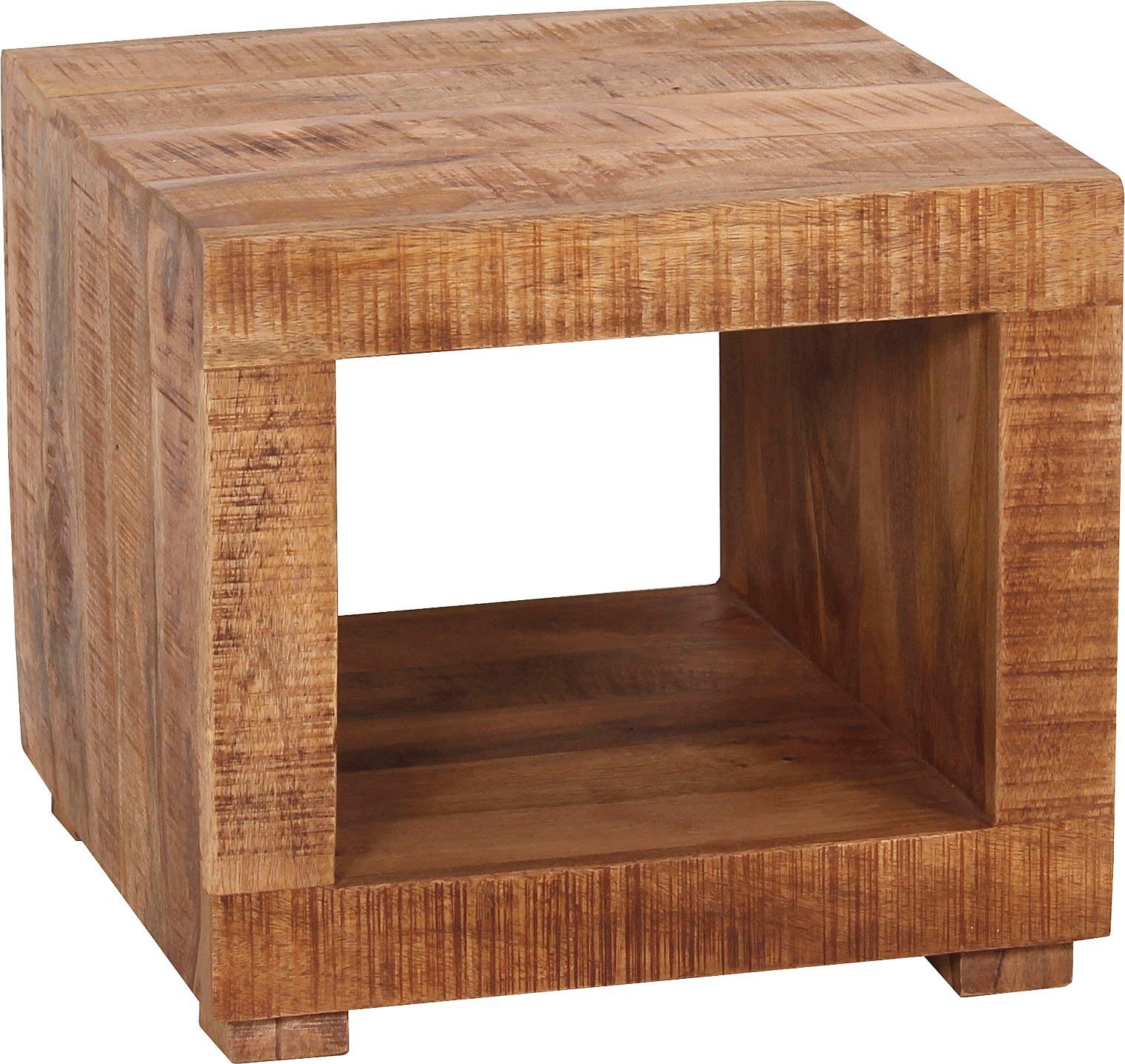 MÖBILIA Couchtisch Titlis, Beistelltisch aus Mangoholz