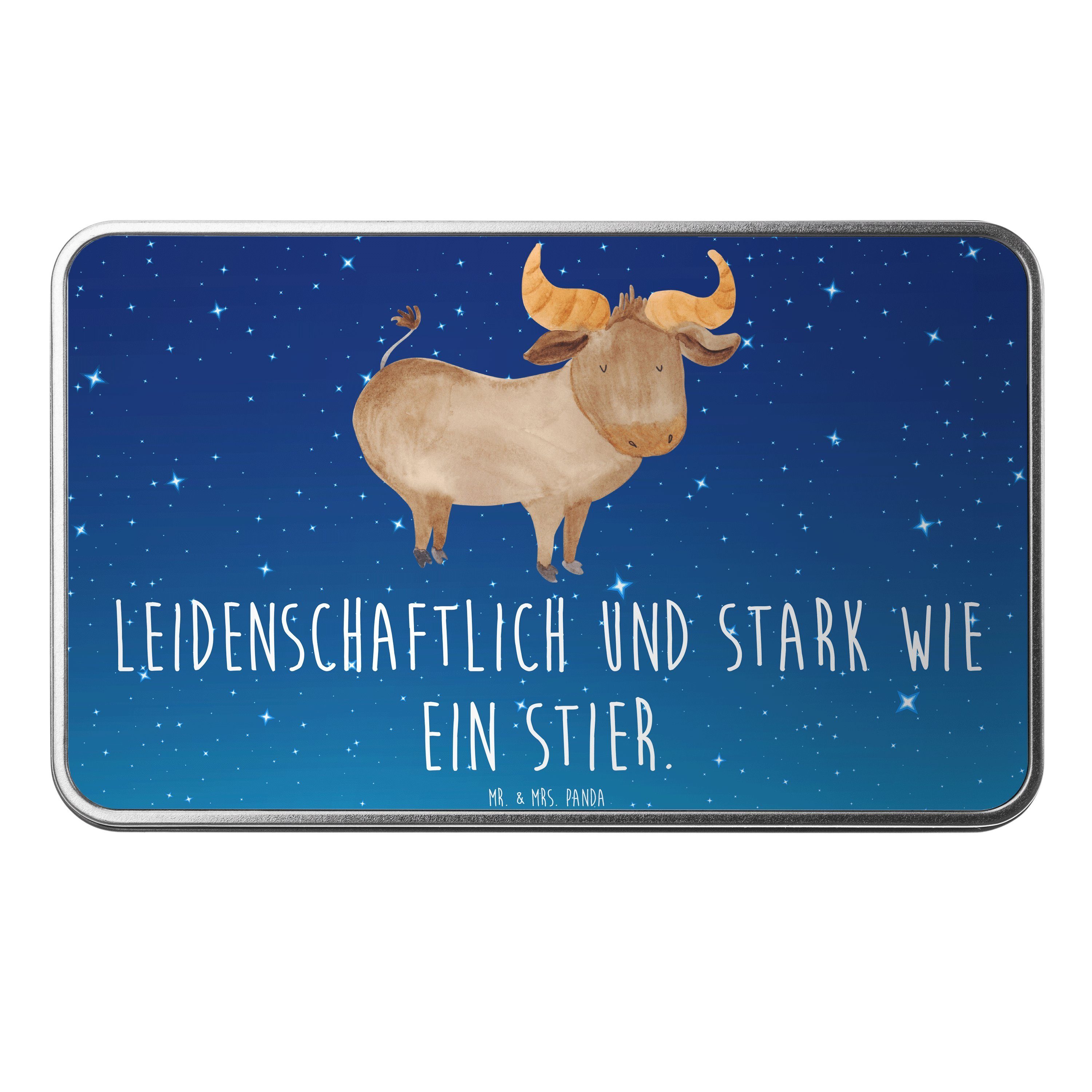 - St) Sternenhimmel Horos Geschenk, Sternzeichen Stier Mrs. (1 Dose - Panda Blau Astrologie, Mr. &
