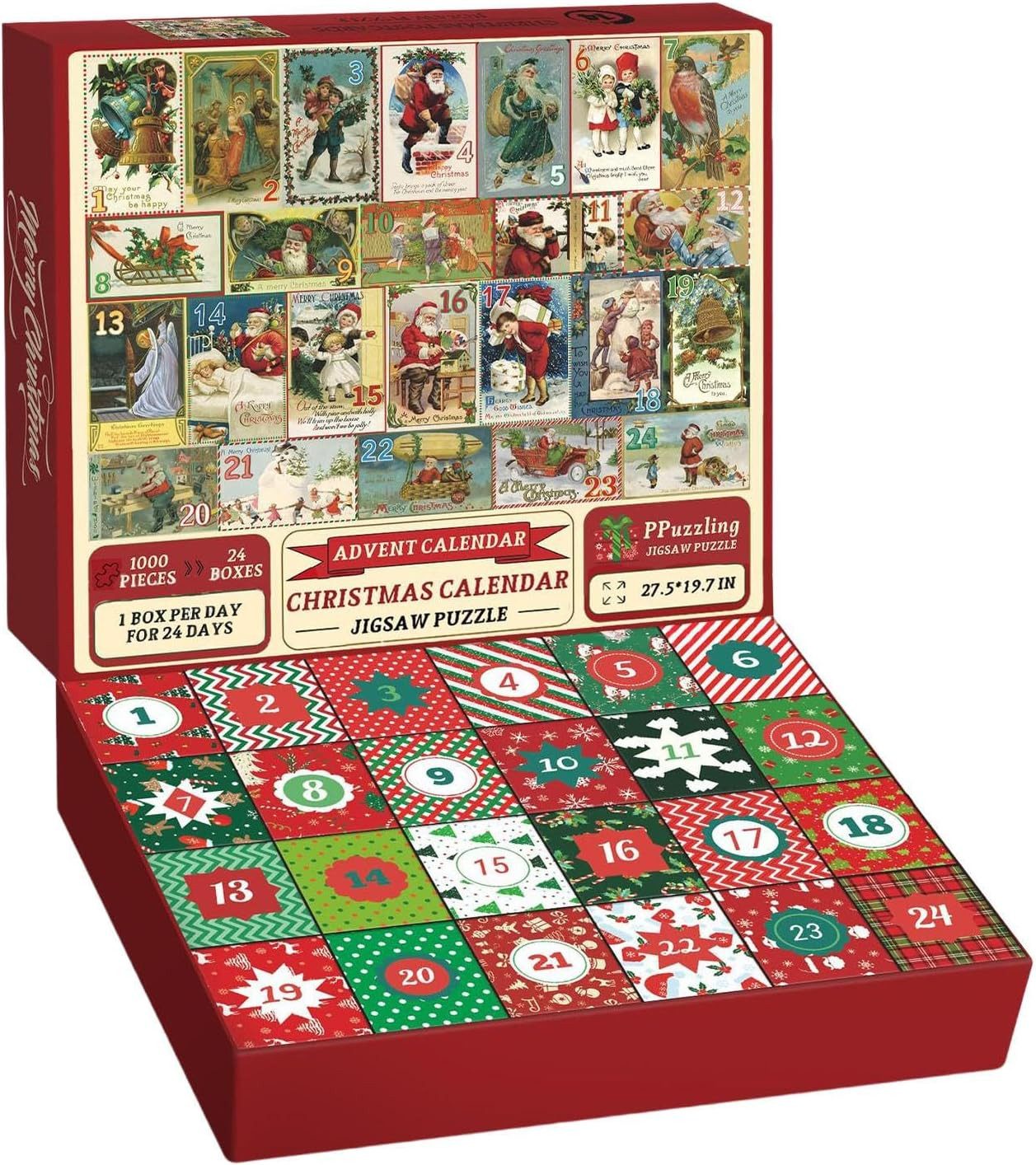 Fanttik Adventskalender 2025 Puzzle Kinder, Jigsaw Puzzle 1000 Teile, 24 Ta günstig online kaufen