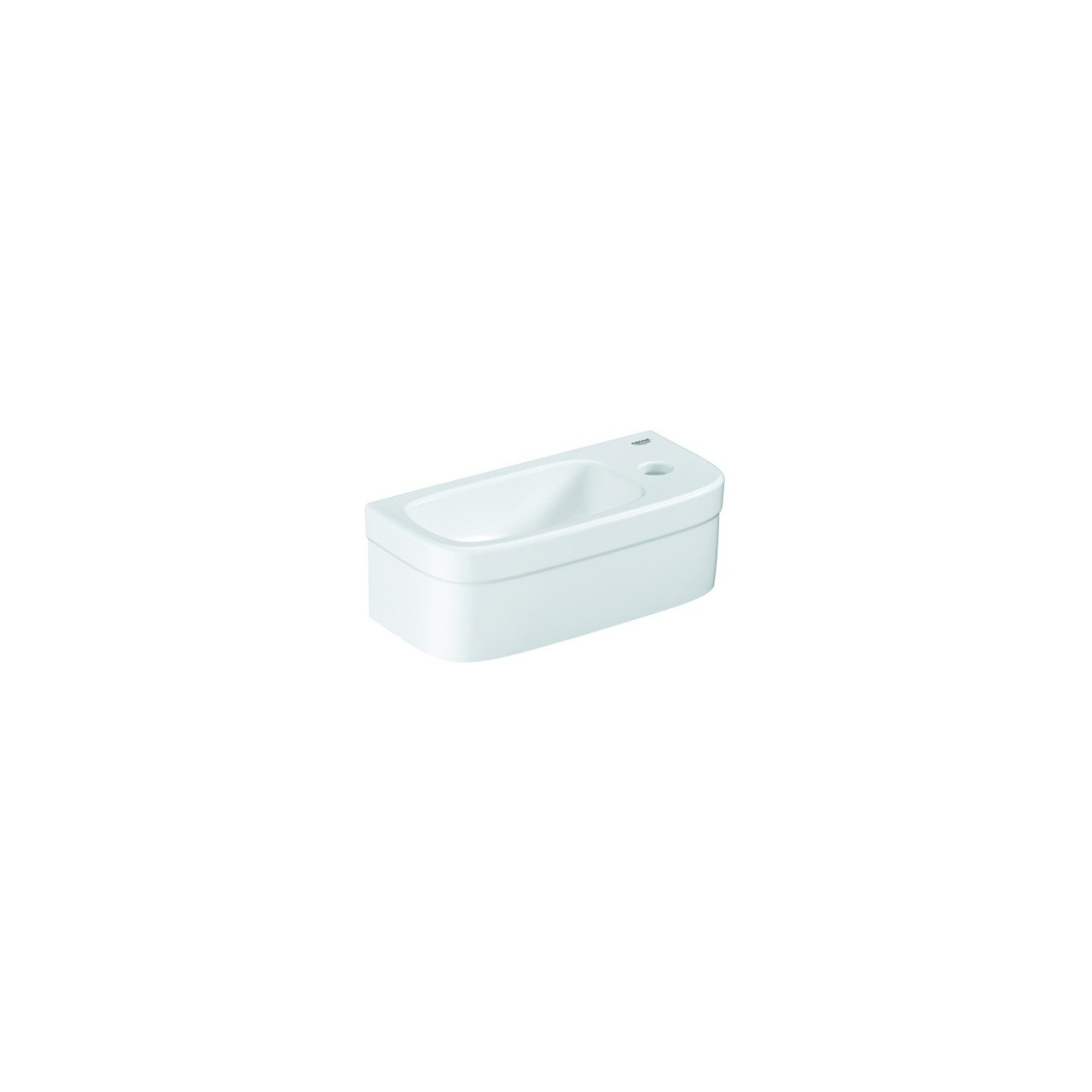 Grohe Grohe Mini-Handwaschbecken Euro Keramik 37x18cm, 1 HL, wandhängend, al