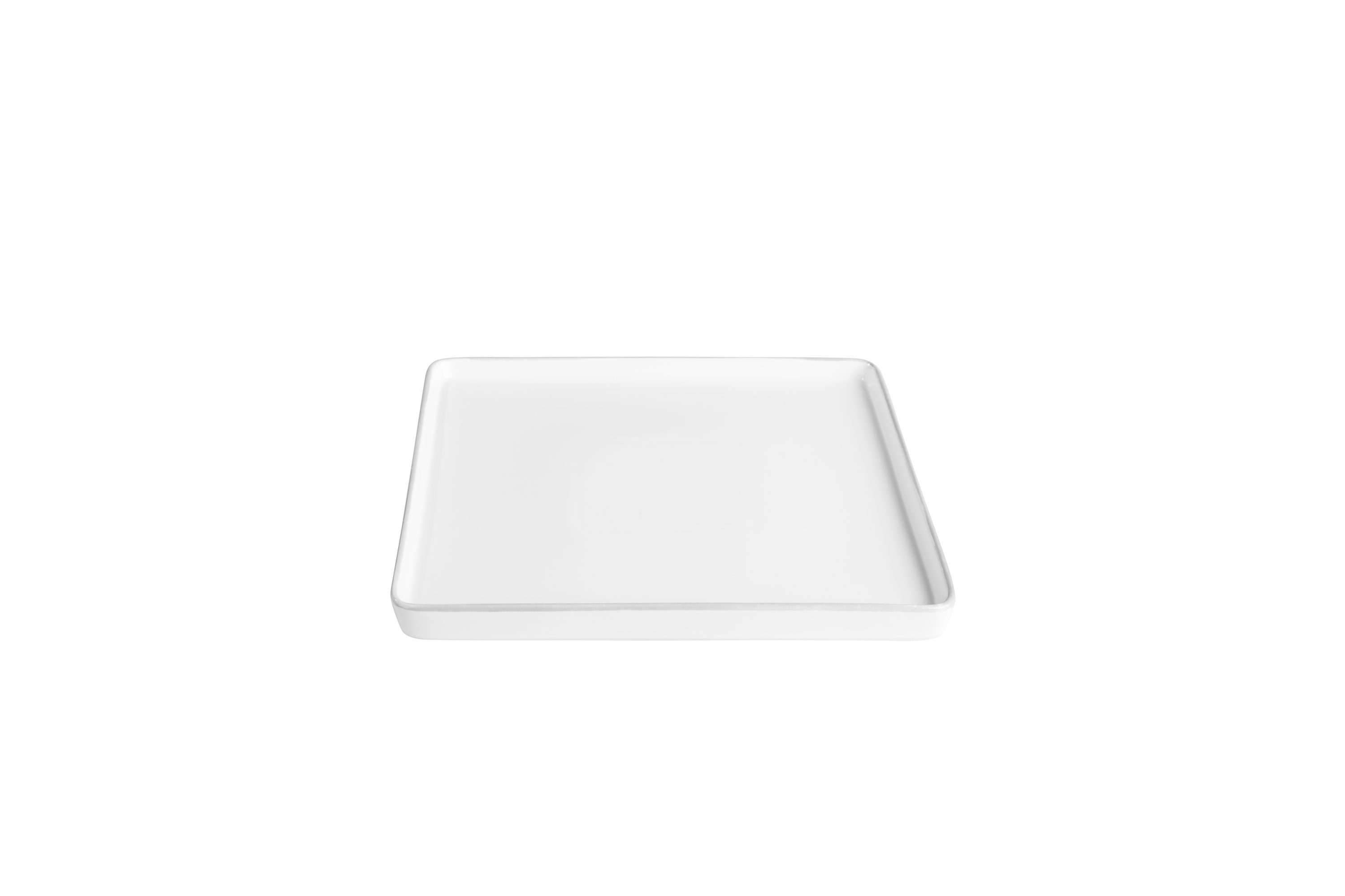 Sallys Servierplatte Quadratisch - 25 x 25 cm, aus widerstandsfähigem Porzellan