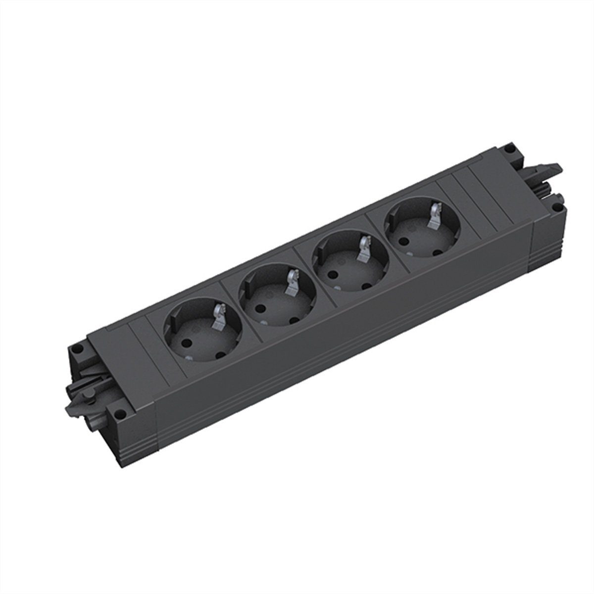 Bachmann STEP BASE 4xCEE7/3 GST18 Einbau-Tischsteckdosenleiste (Kabellänge 0 m), 906.18819