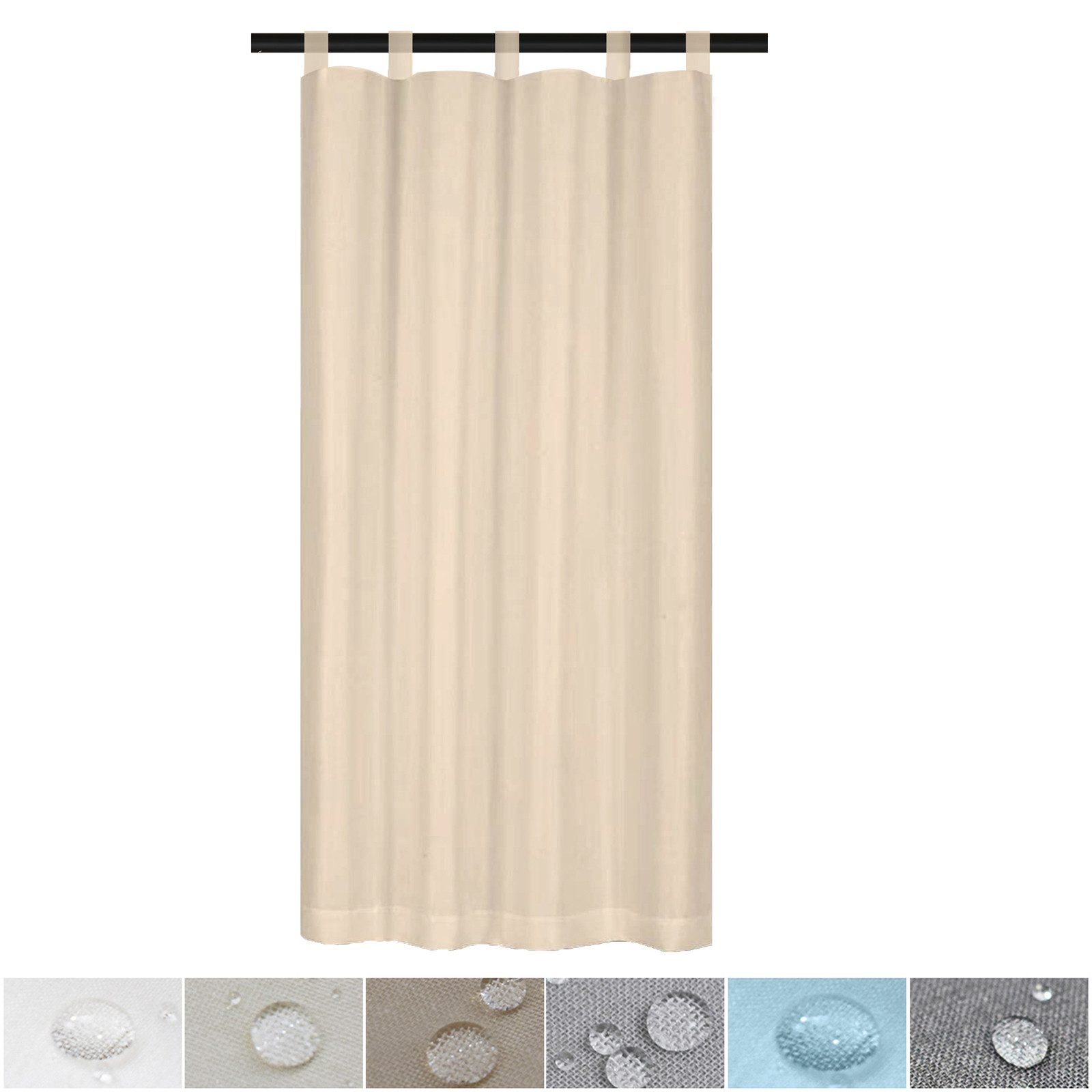 BTTO V&G Outdoorvorhang Wasserdichter Gardinen,Transparenter Balkon günstig online kaufen