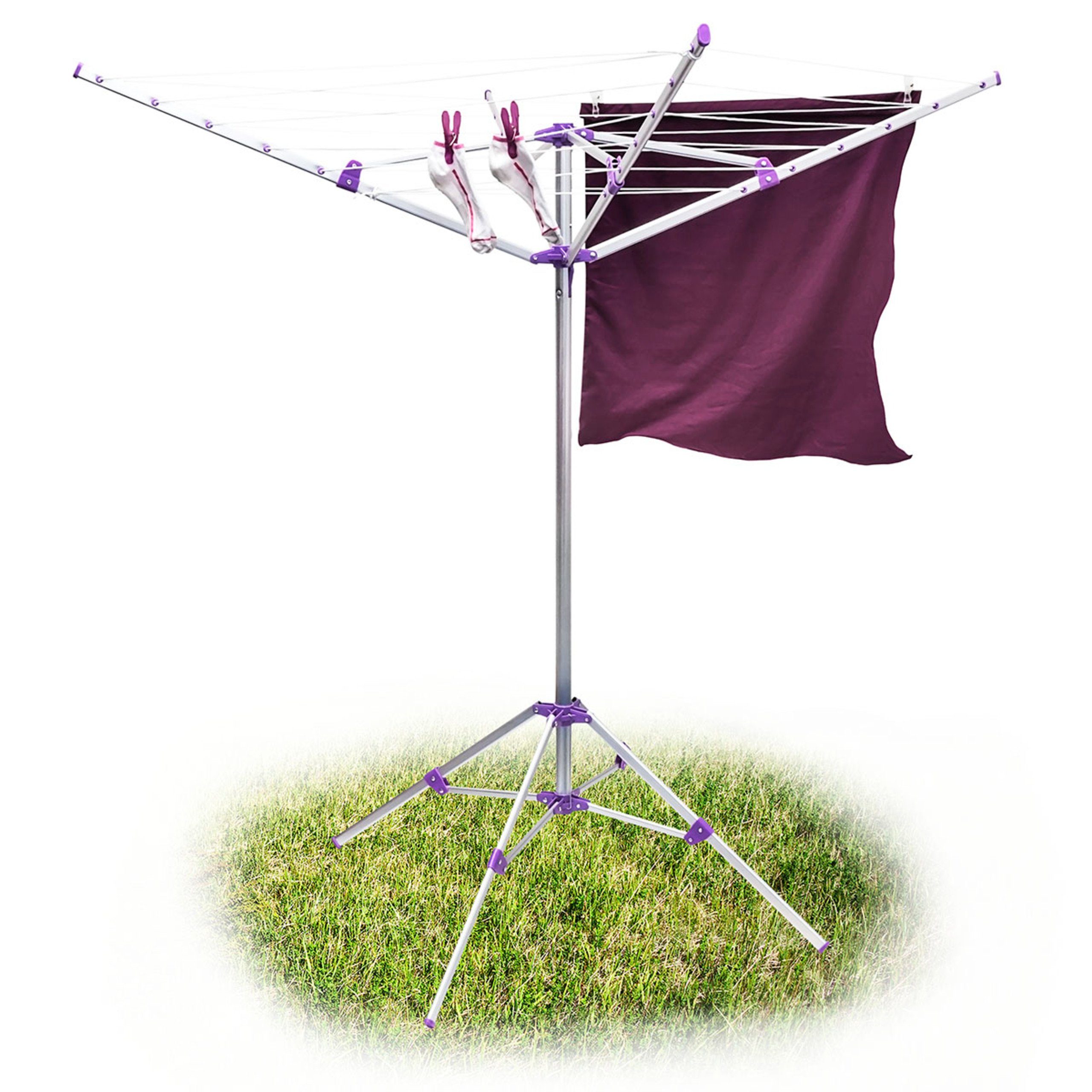 relaxdays Wäscheständer »Wäschespinne 19 m Leine mit Standfuß« online
