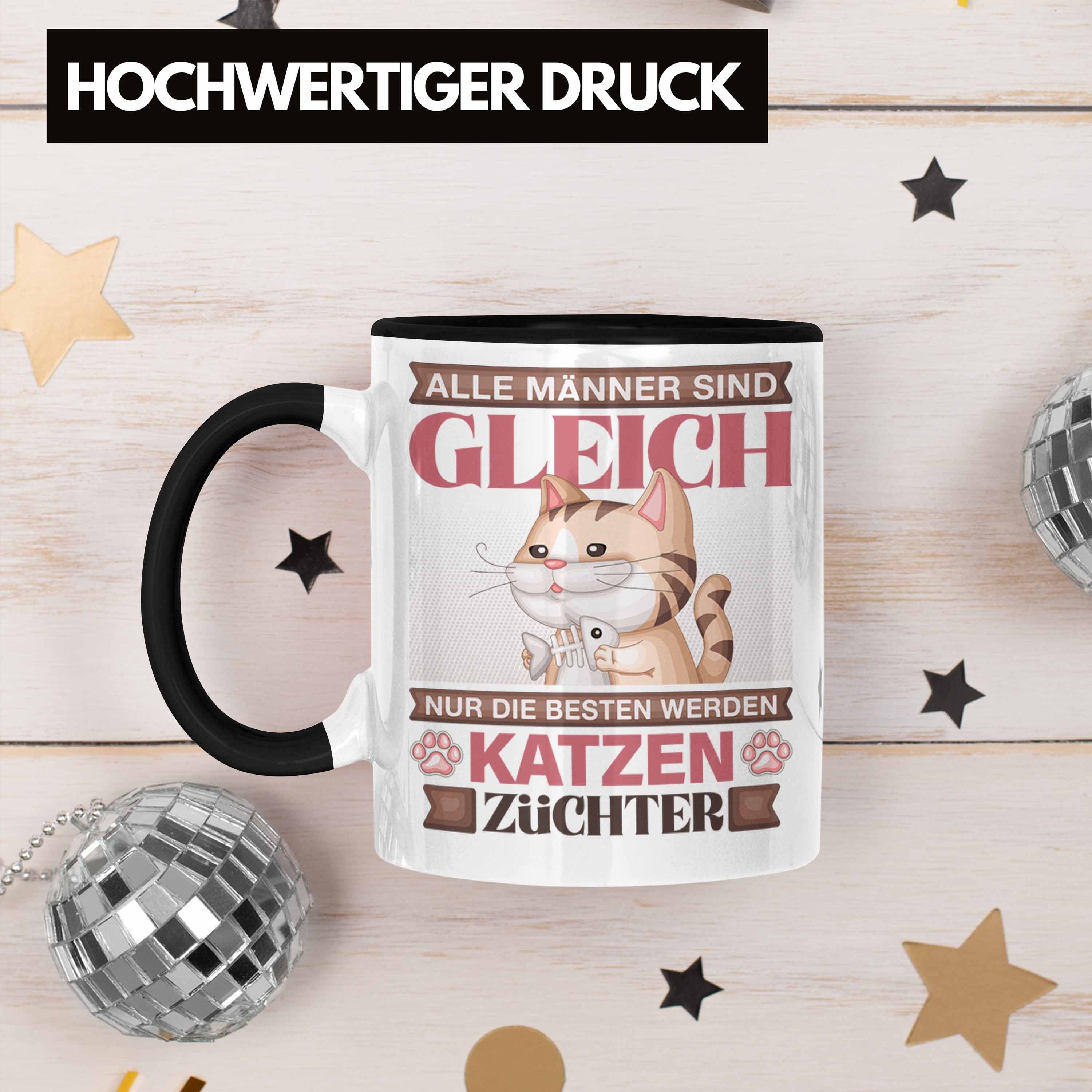 Geschenk Trendation Züchter Katzen Alle Männe Tasse Geschenkidee Spruch Tasse Schwarz Lustiger