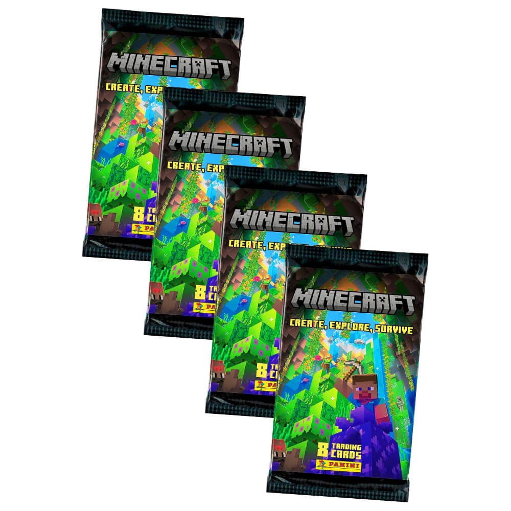 Panini Sammelkarte Panini Minecraft 3 Karten - Create Explore Survive ...