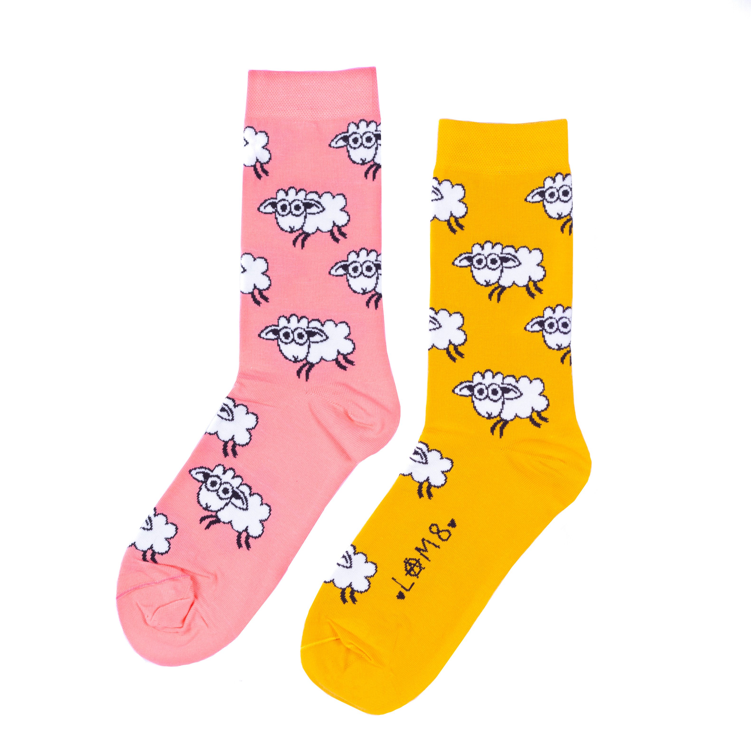 AlterSocks Freizeitsocken Lustige Socken Schaf Socken Damen & Herren Unisex Größe 36 – 45 – Bild 4 von 5
