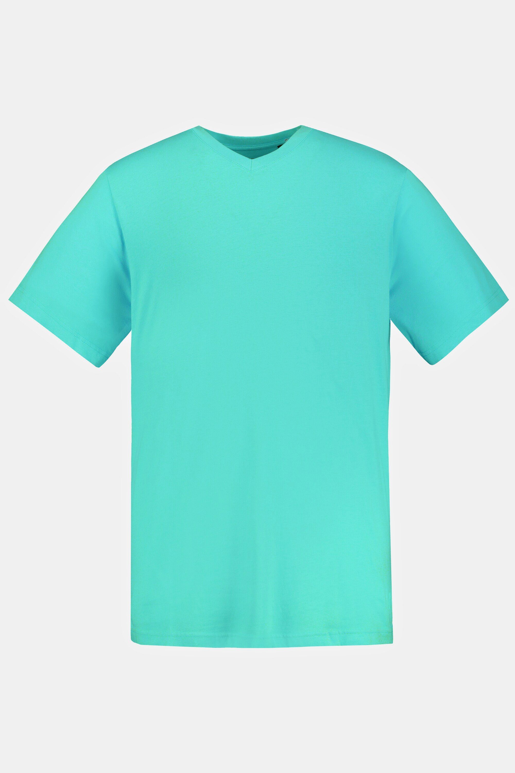 türkis V-Ausschnitt bis Basic T-Shirt 8XL T-Shirt JP1880