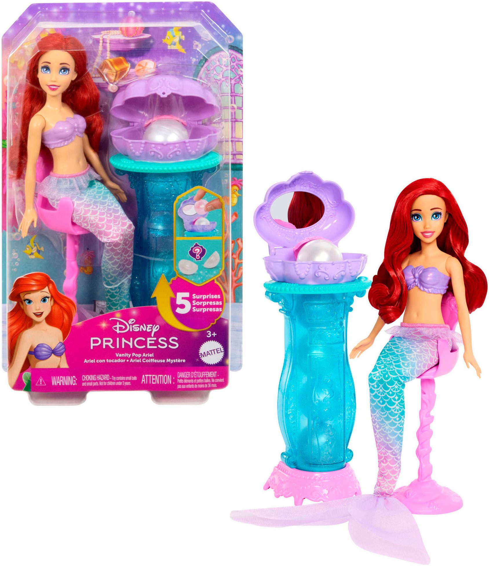 Mattel® Anziehpuppe Disney Prinzessin Meerjungfrauen-Überraschung günstig online kaufen