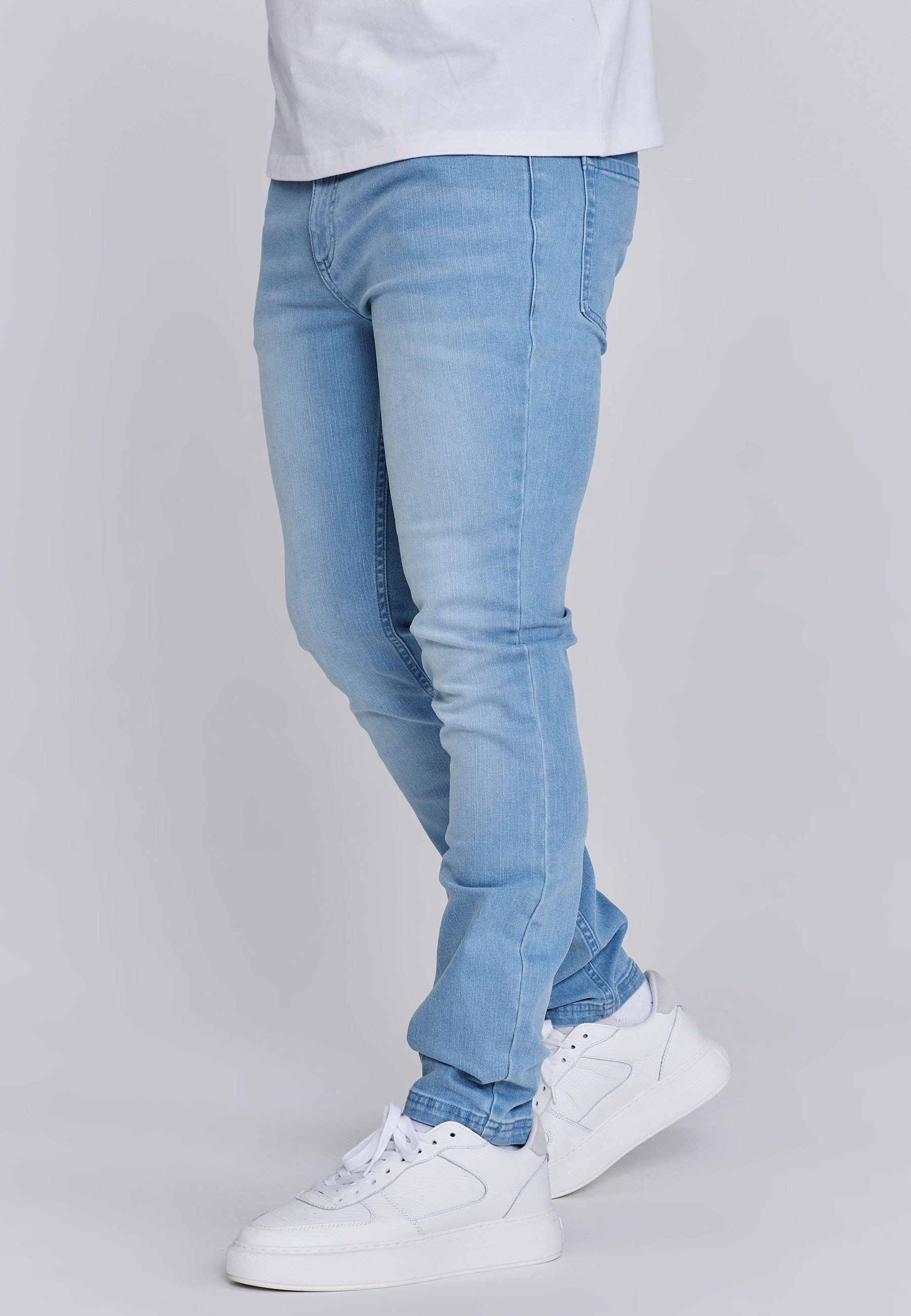 Siksilk Slim-fit-Jeans SikSilk Herren Blaue Slim günstig online kaufen