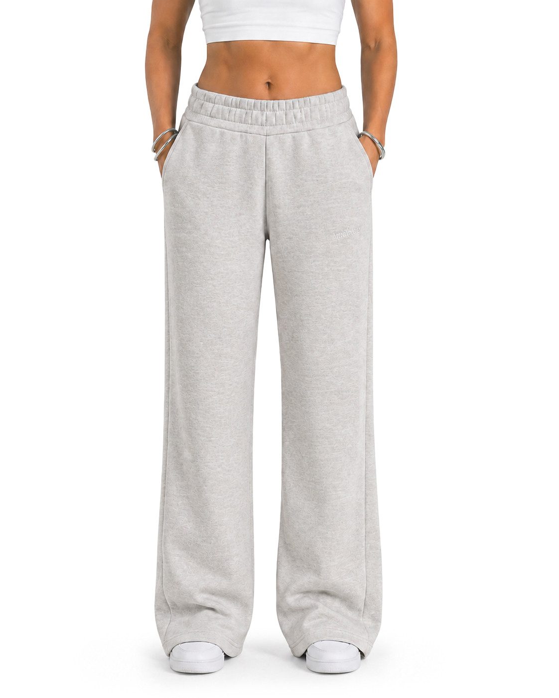 Smilodox Jogginghose Finy Jogger Damen, Loose Fit, Wide Leg, Baumwolle, für Gym & Alltag Baumwollmix, Tunnelzug, elastischer Bund, weich, Komfort