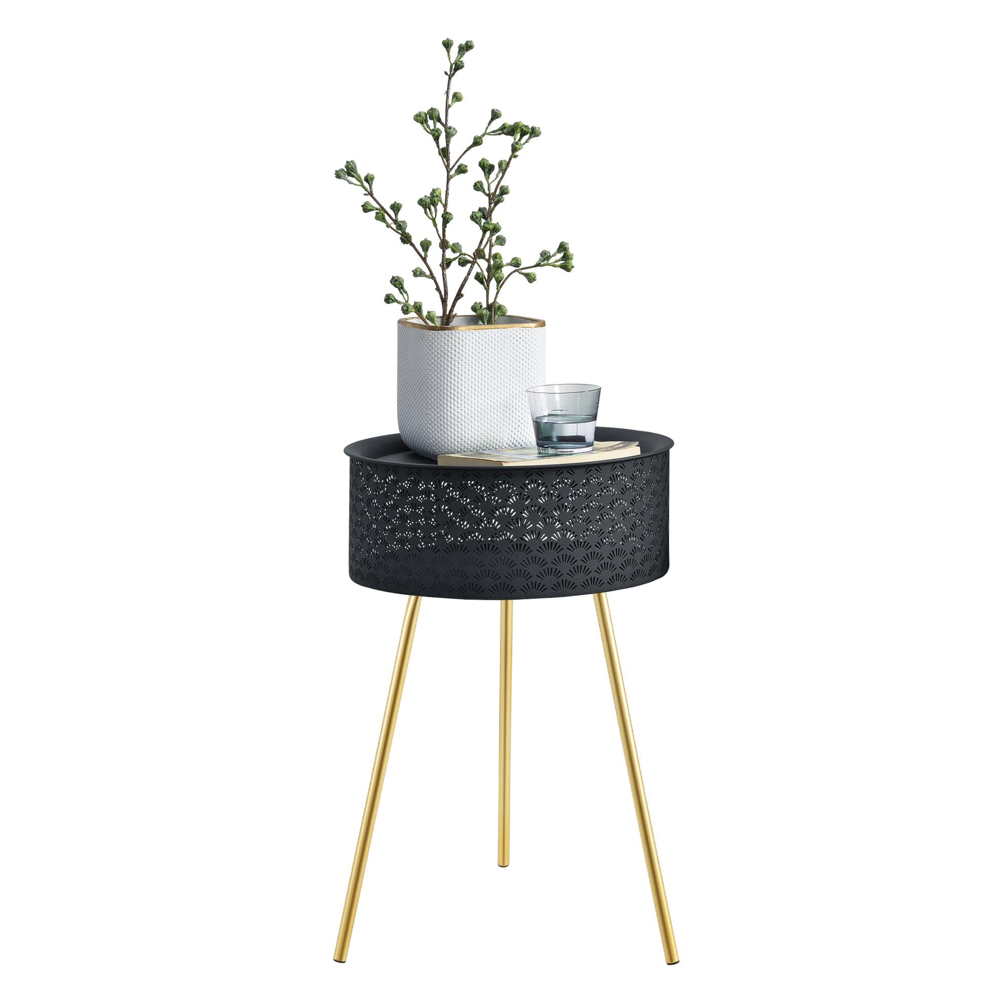 en.casa Beistelltisch, Forshaga Tisch 65x40cm Metall günstig online kaufen