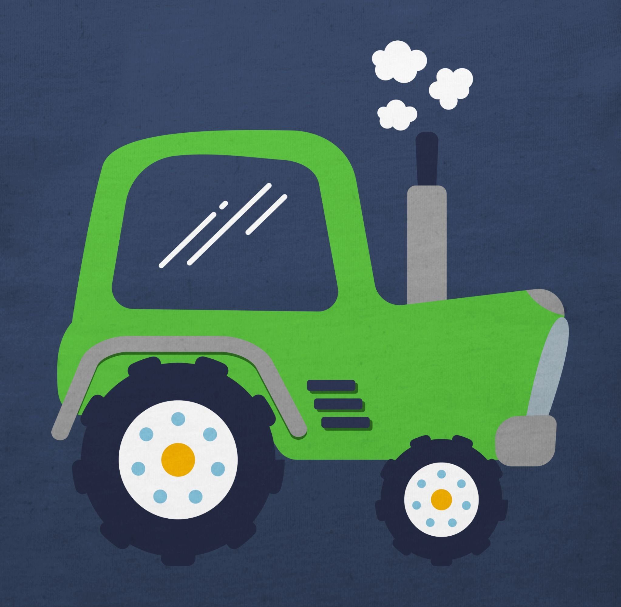 T-Shirt Traktor Navy 1 Blau Traktor Grün Kinder Shirtracer