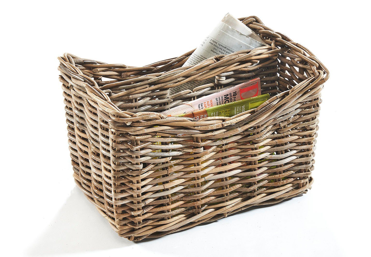 Kobolo Zeitungsständer Magazinsammler aus Rattan - günstig online kaufen