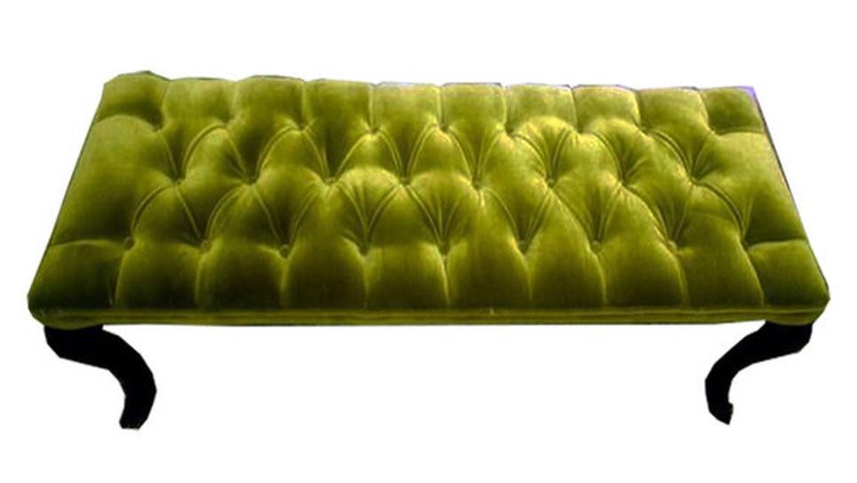 JVmoebel Диван Chesterfield Табурети Beistellhocker Ottomane Couch Leder Stoff Textil (1 St., CHESTER 18 HOCKER CHESTERFIELD), Made in Europa