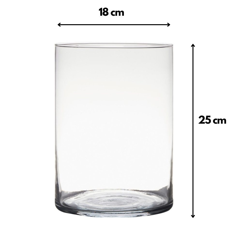 Hakbijl Glass Dekovase Zylinderglas günstig online kaufen