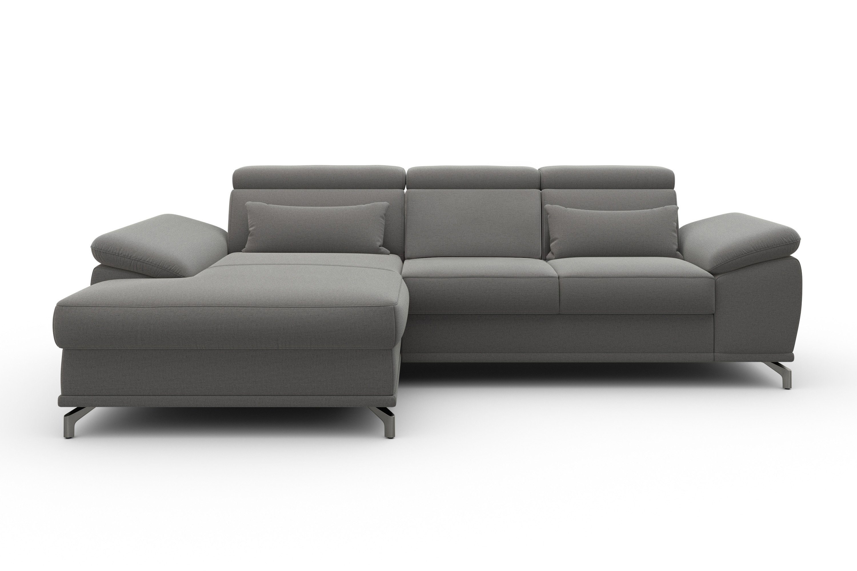 sit&more Ecksofa "Cabrio L-Form, mit Sitztiefenverstellung, Arm- und Kopfte günstig online kaufen