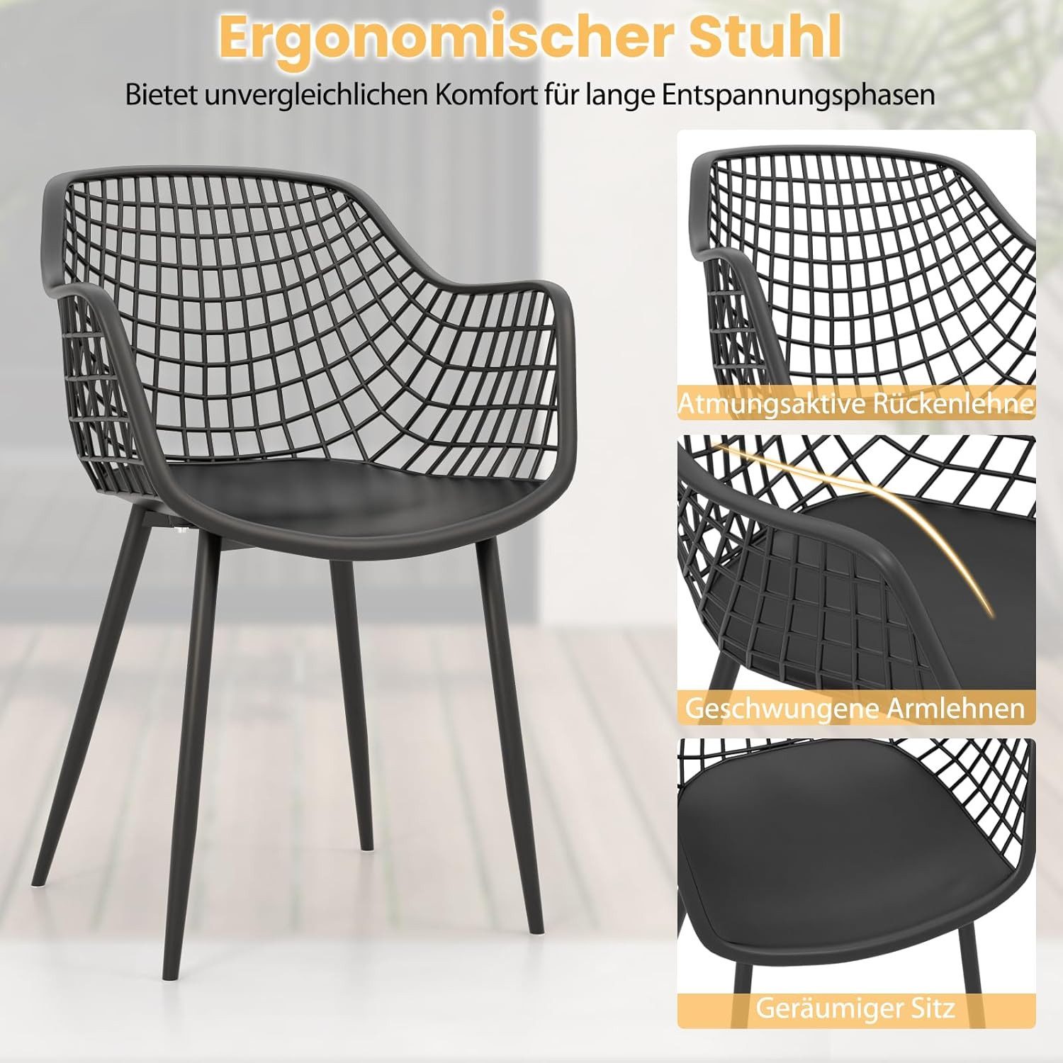 KOMFOTTEU Balkonset Gartenmöbel, (3-tlg), Terrassenmöbel Set Sitzgruppe Sit günstig online kaufen
