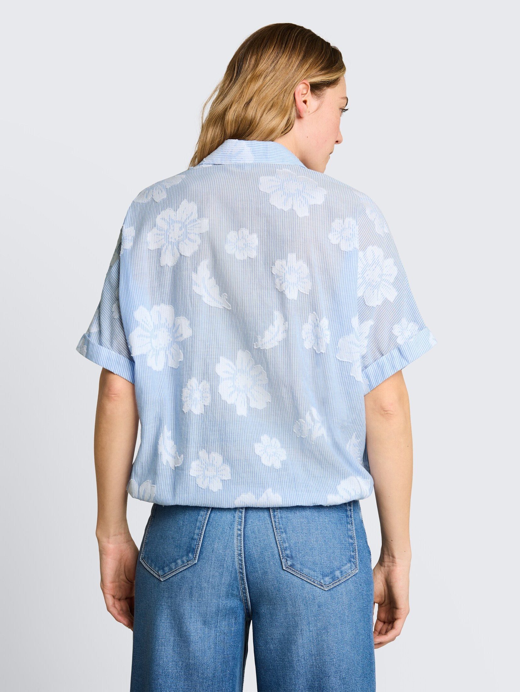 TOM TAILOR Kurzarmbluse Blusen & Shirts Oversize Bluse mit Blumenmuster