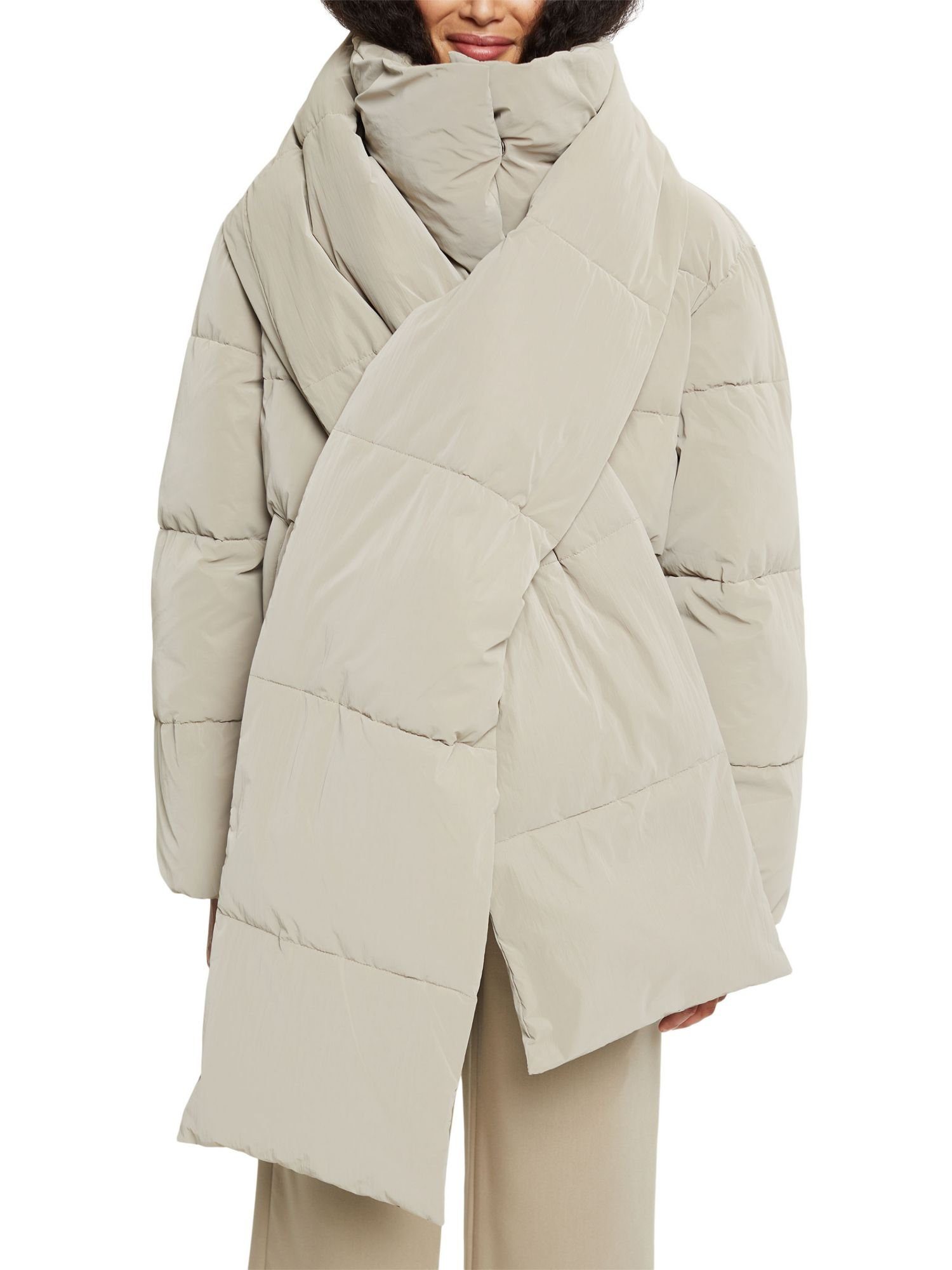 mit Jacket Stepp-Optik in Esprit Puffer Schal Steppjacke