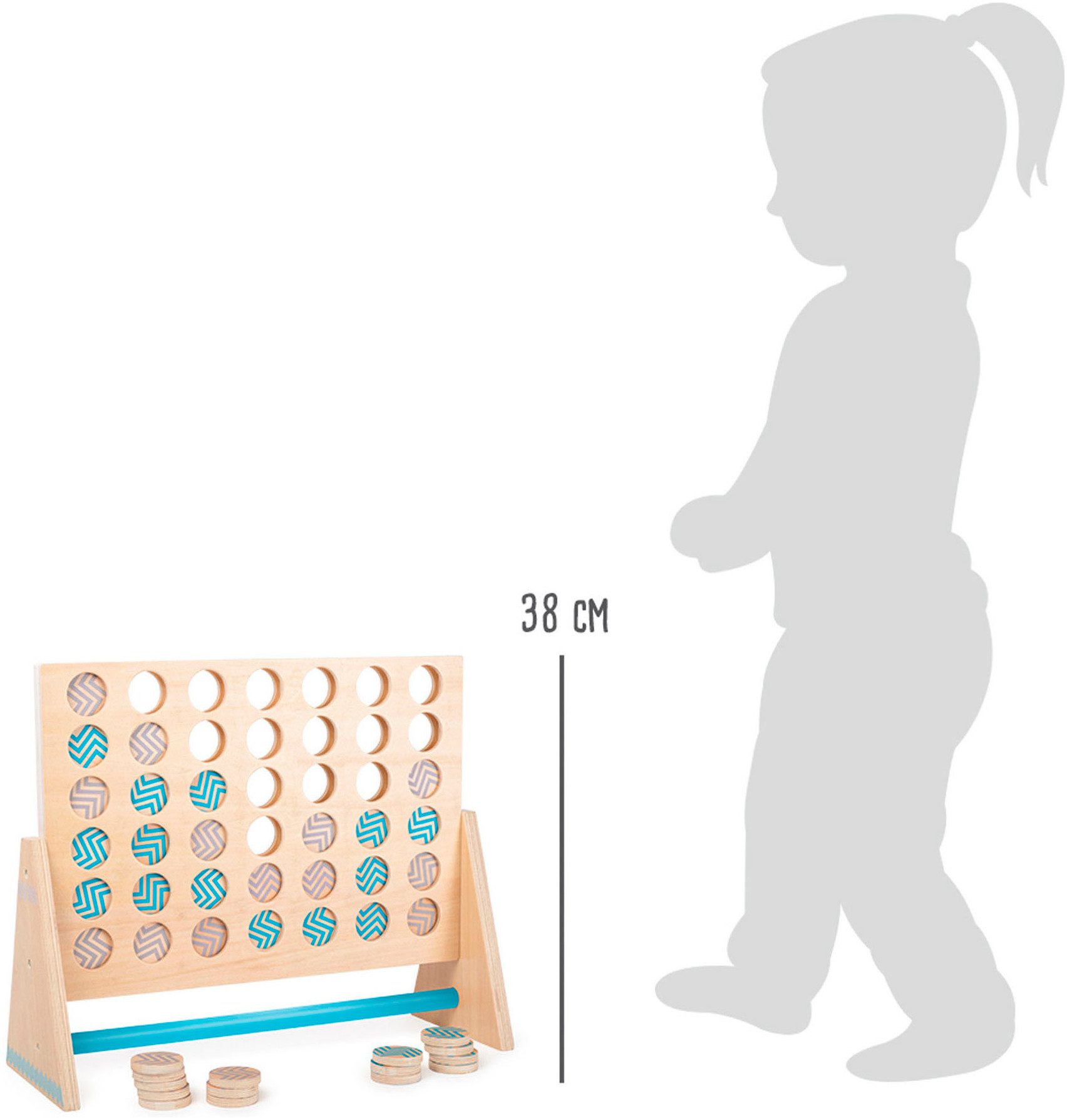 Small Foot Spiel Vier in einer Reihe XXL, Active, Kinderspiel