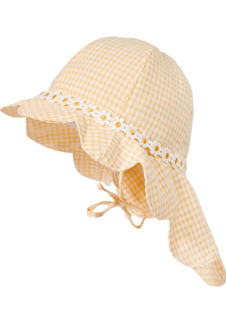 MAXIMO Sonnenhut Mit verspieltem Blütenband und Nackenbogen.