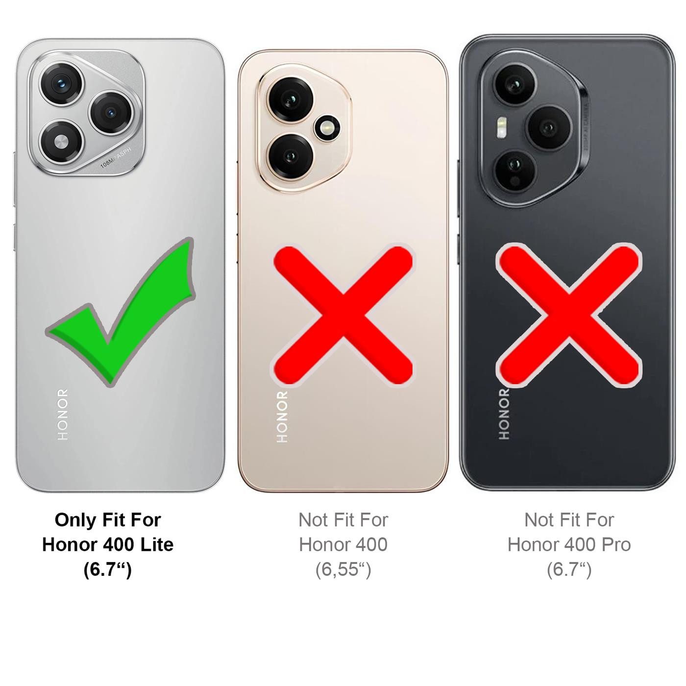 CoolGadget Handyhülle Transparent Ultra Slim Case für Honor 400 Lite 6,7 Zoll, Silikon Hülle Dünne Schutzhülle für Honor 400 Lite Hülle – Bild 3 von 5