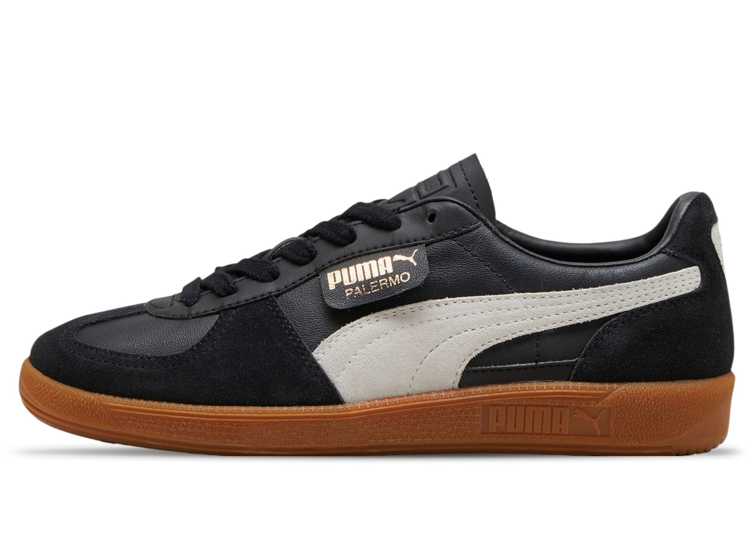 PUMA IP Palermo Leather, schwarz Sneaker günstig online kaufen