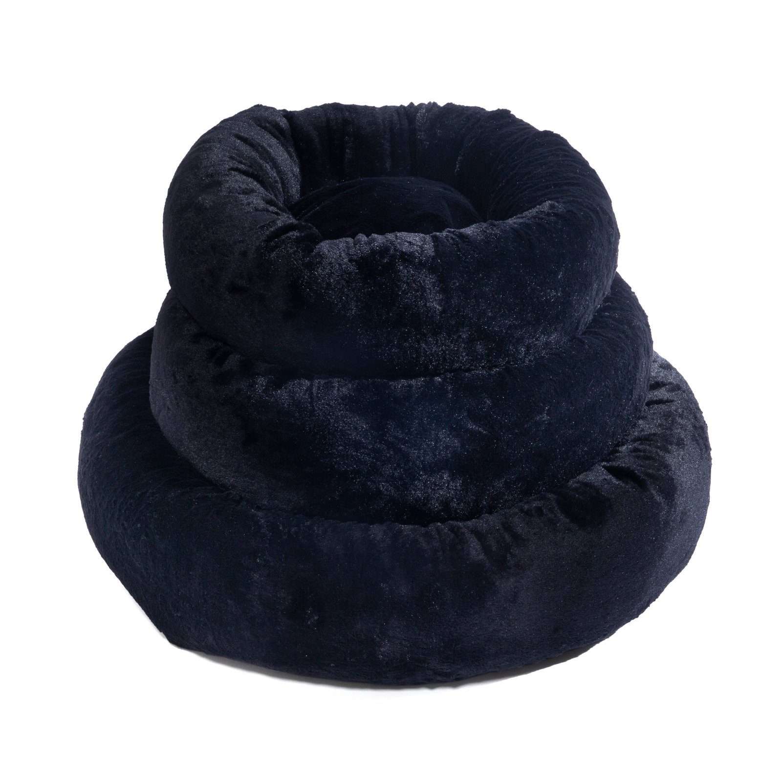 Thumbnail - KW Tierbett KW Kuschelbett für Hund oder Katze - schwarz - 75 cm