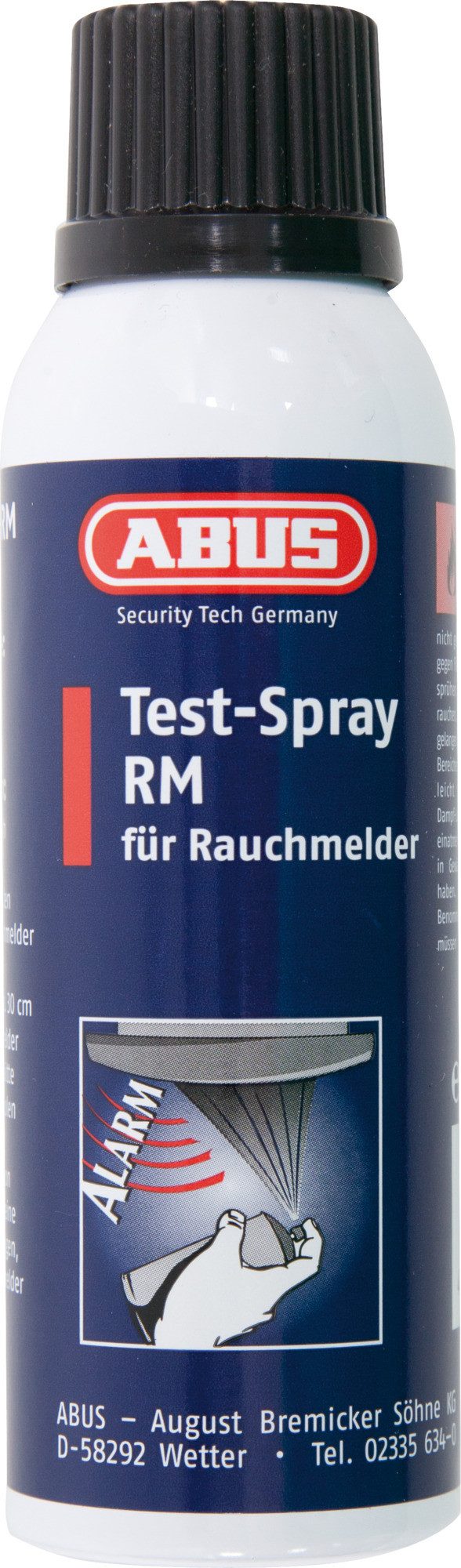 ABUS ABUS Test-Spray RM für optische Rauchwarnmelder - 125 ml Rauch- und Hitzewarnmelder