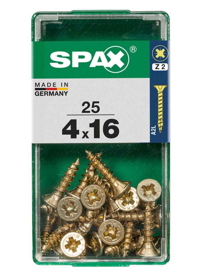 SPAX Holzbauschraube Spax Universalschrauben 4.0 x 16 mm PZ 2 - 25 Stk.